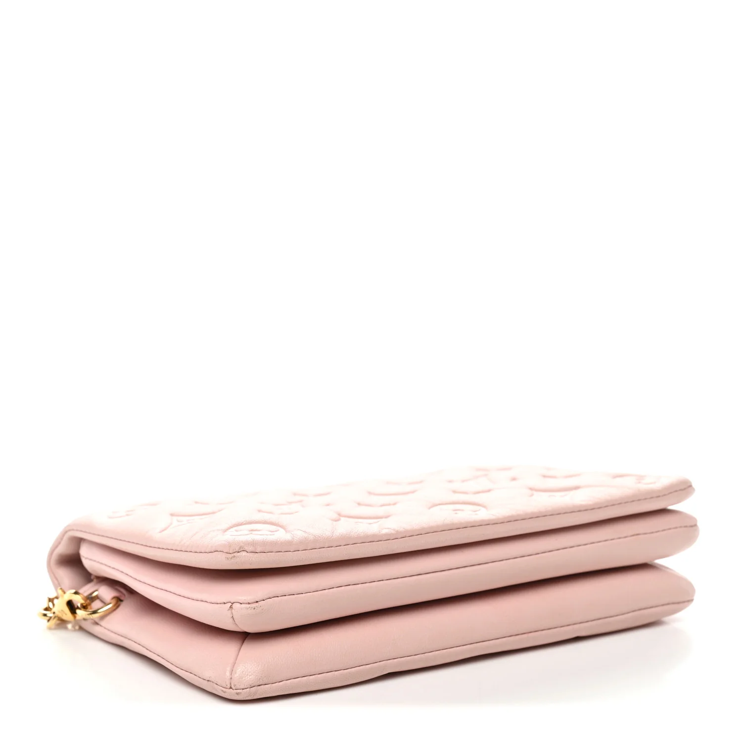 Lambskin Embossed Monogram Pochette Coussin Rose - Image 4