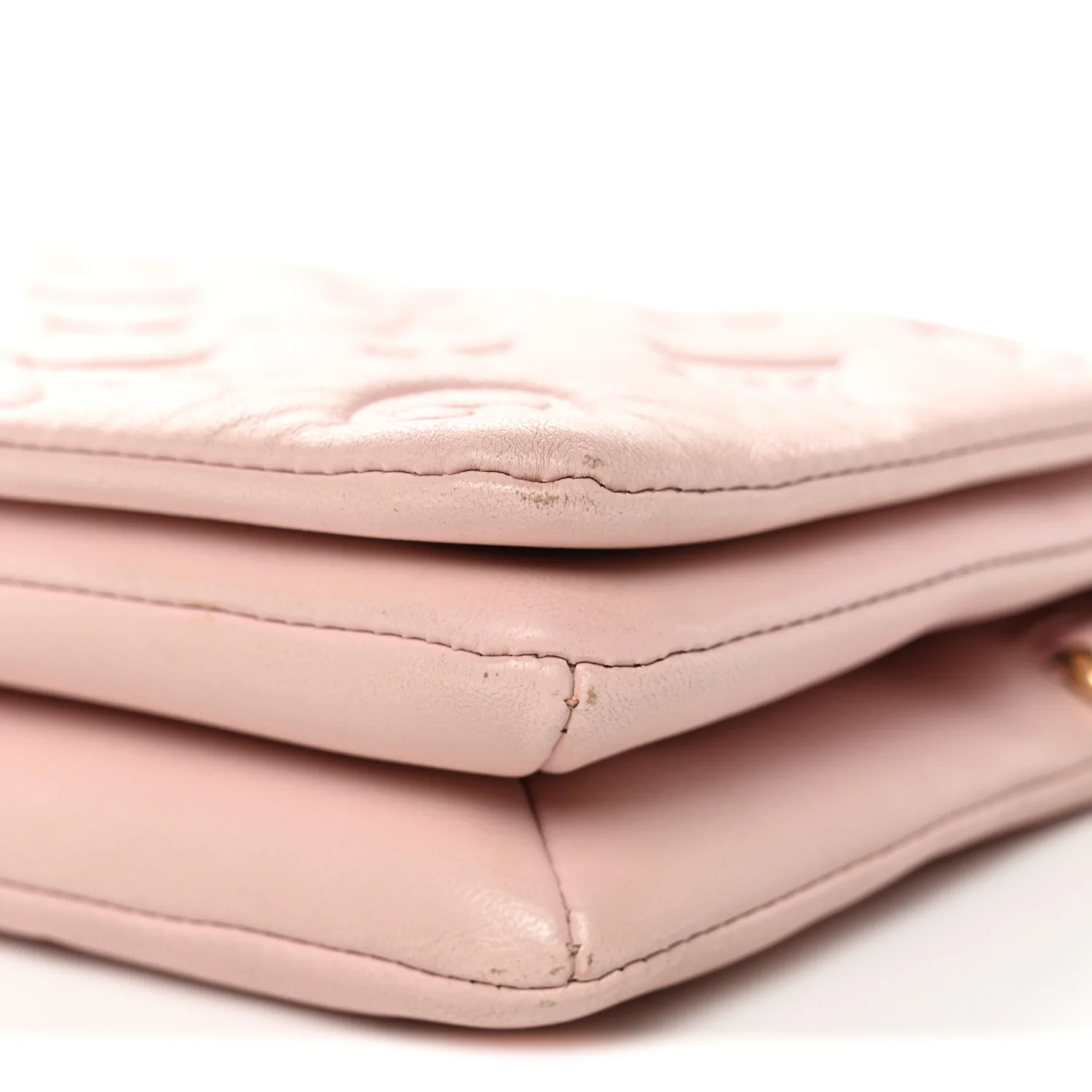 Lambskin Embossed Monogram Pochette Coussin Rose - Image 9