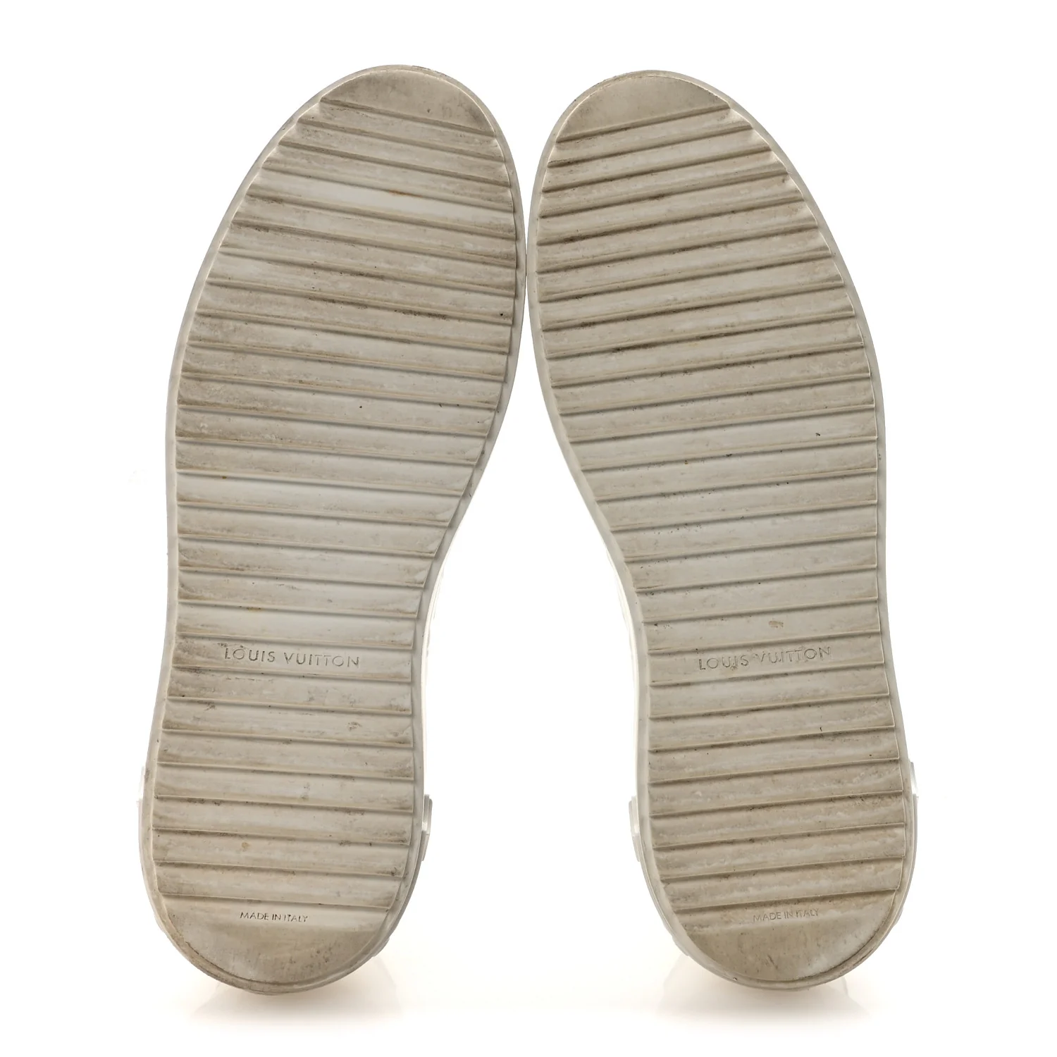 Lambskin Embossed Monogram Time Out Sneakers 40 White - Image 6