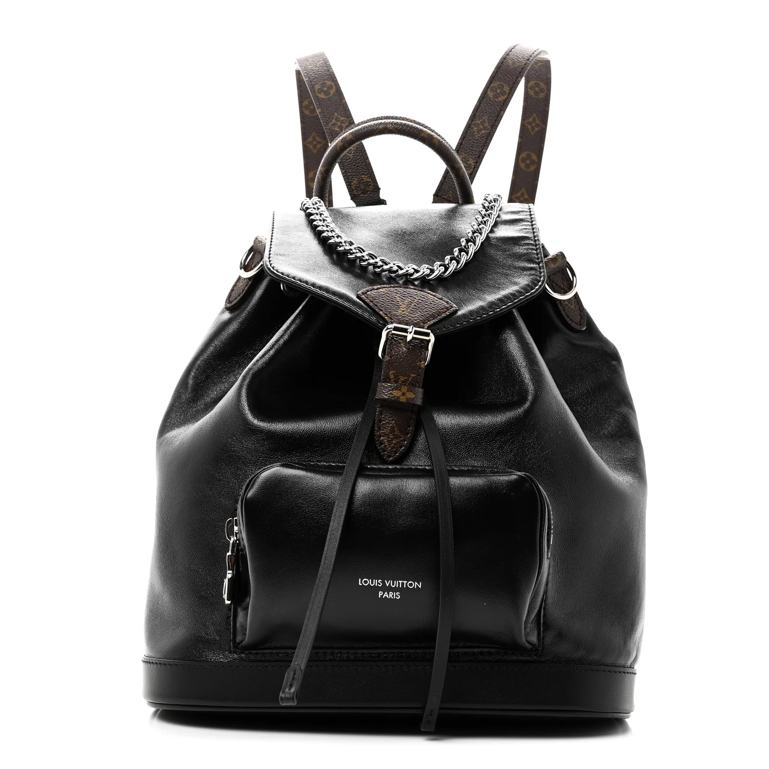 Lambskin Monogram Montsouris Vibe PM Black