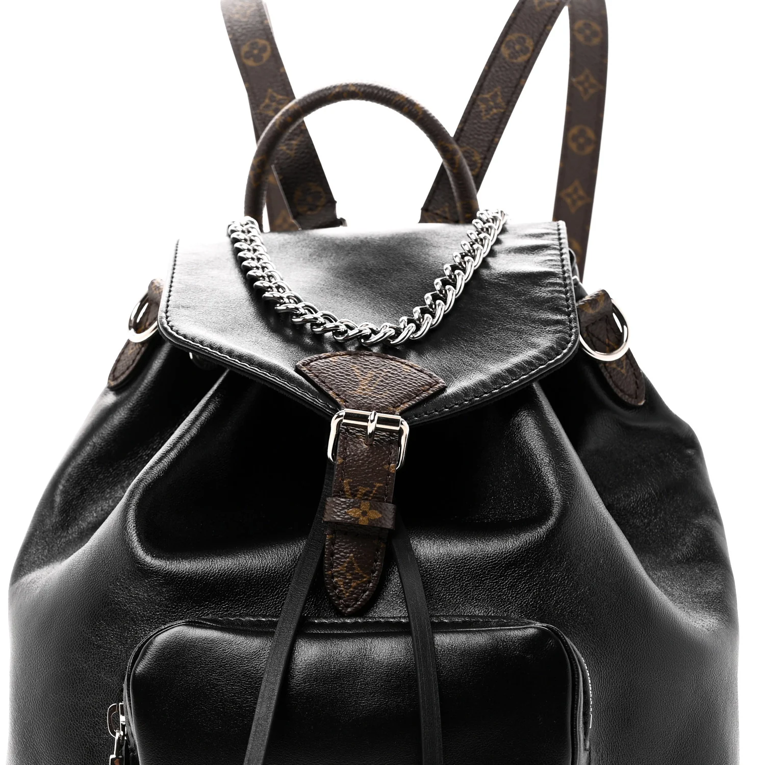 Lambskin Monogram Montsouris Vibe PM Black - Image 7