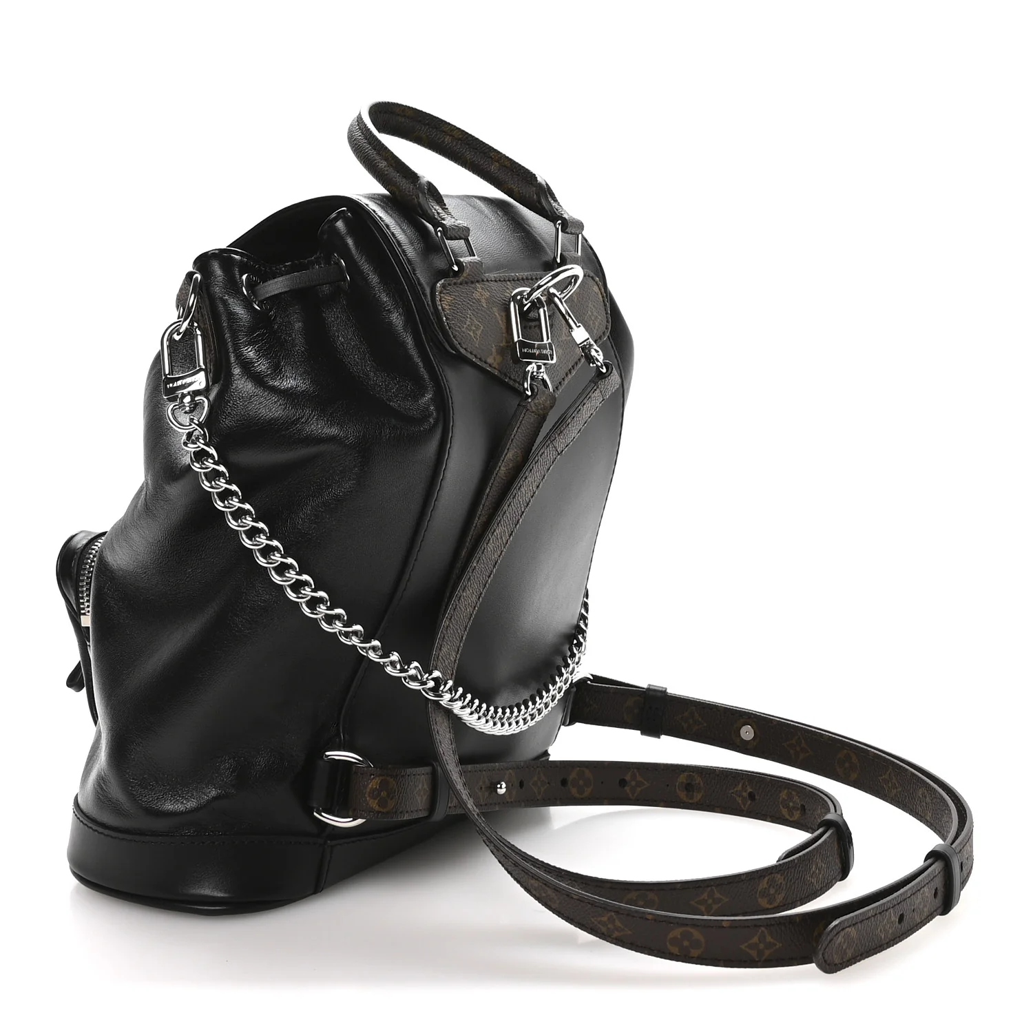 Lambskin Monogram Montsouris Vibe PM Black - Image 3