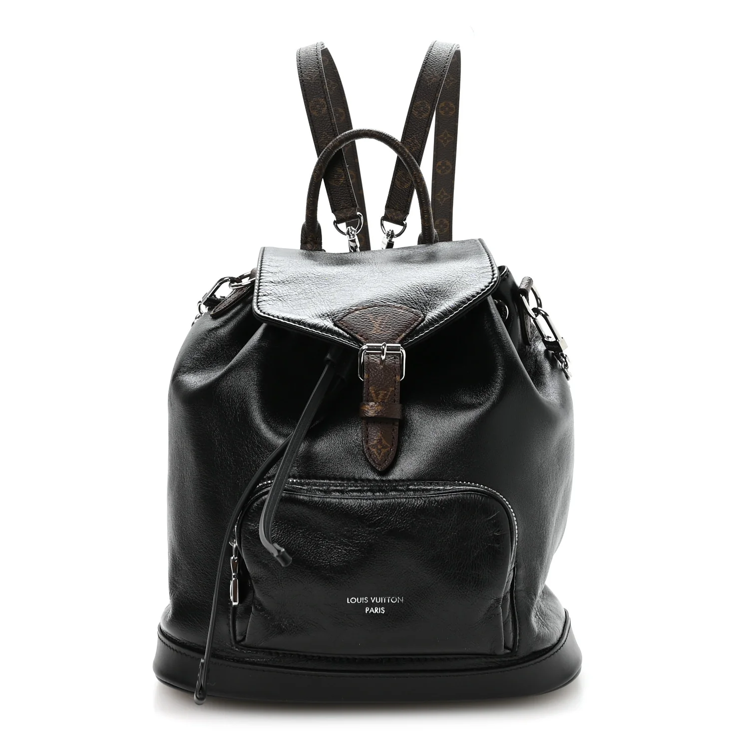 Lambskin Monogram Montsouris Vibe PM Black