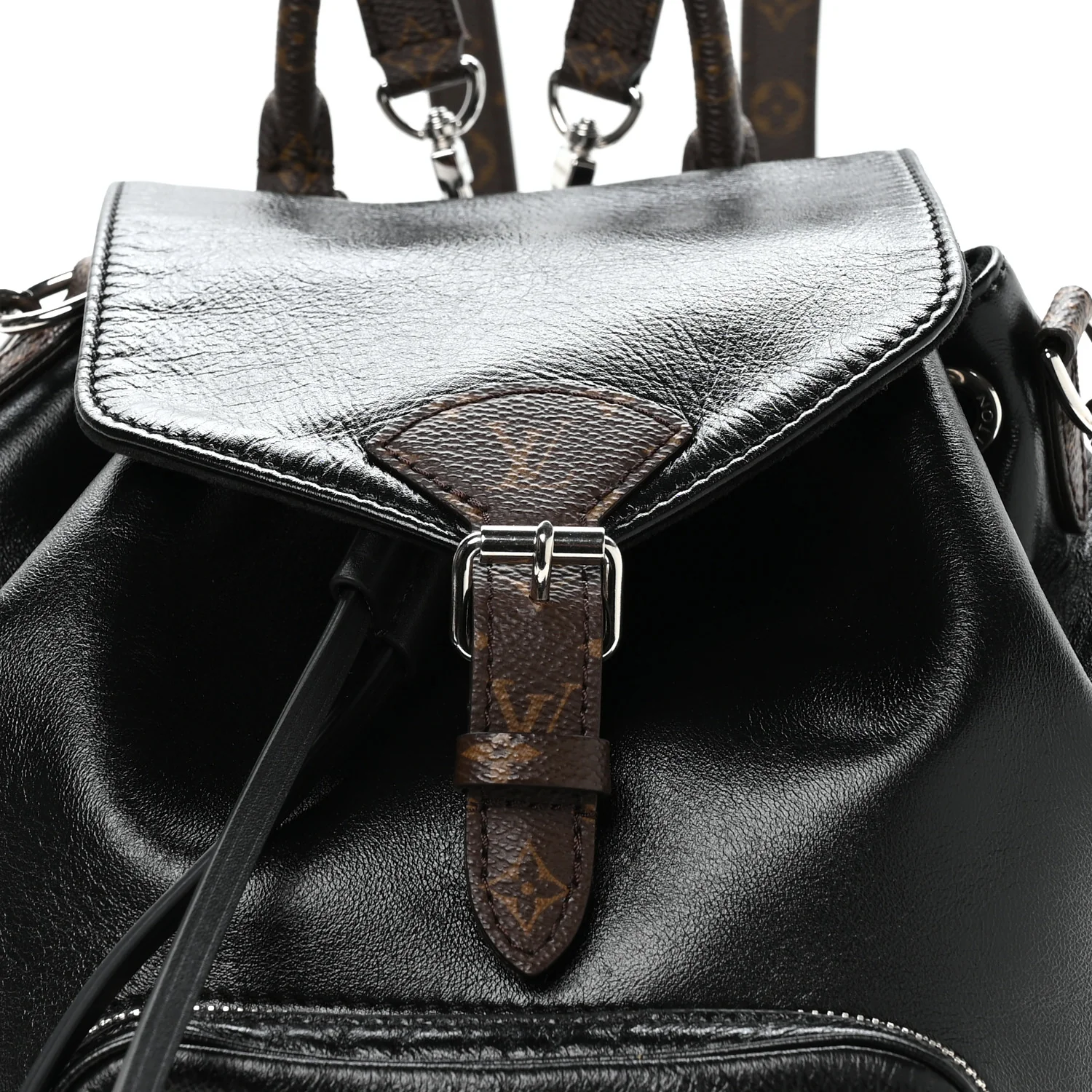 Lambskin Monogram Montsouris Vibe PM Black - Image 7