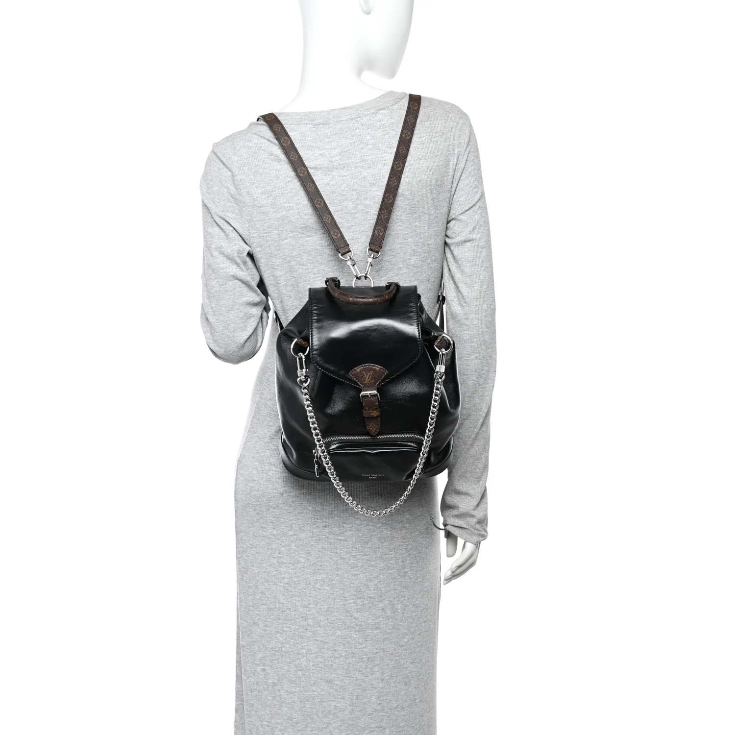 Lambskin Monogram Montsouris Vibe PM Black - Image 2