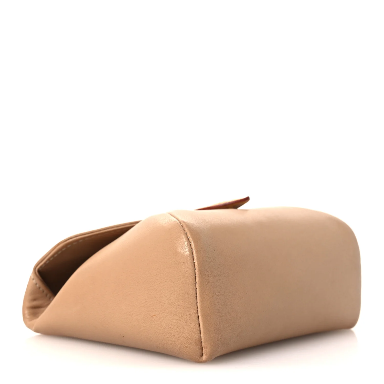 Lambskin Pouch Beige - Image 4