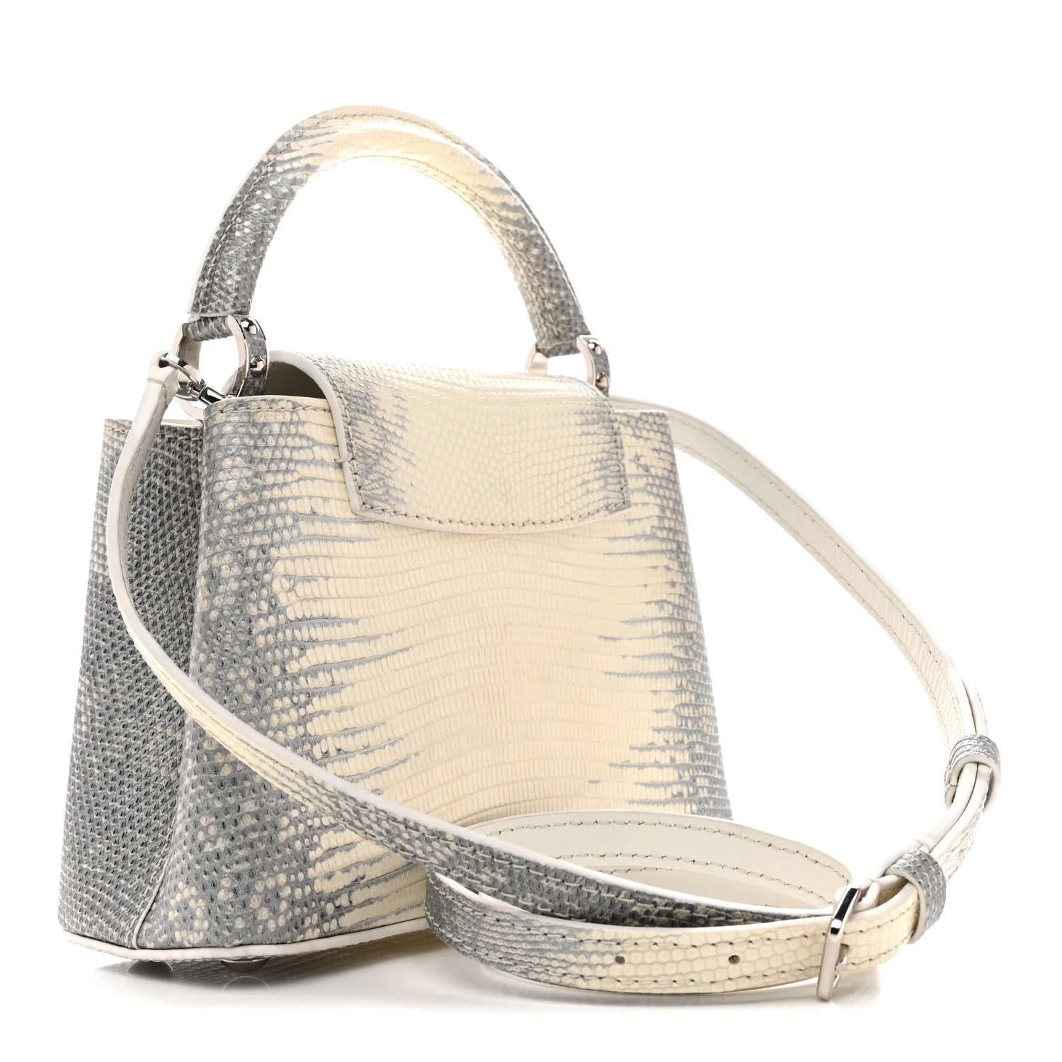 Lizard Capucines Mini White - Image 3