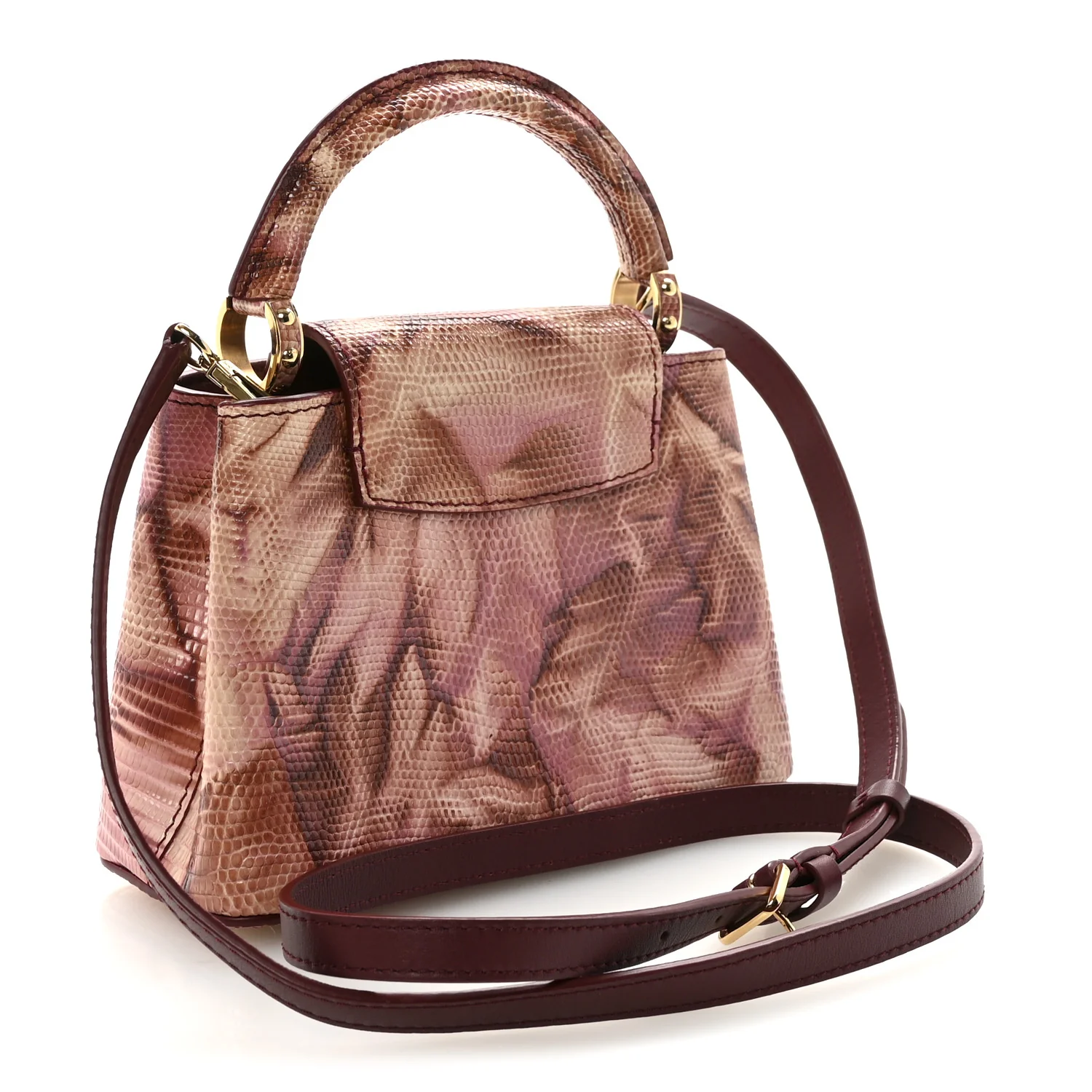 Lizard Mini Capucines Pink Multicolor - Image 3