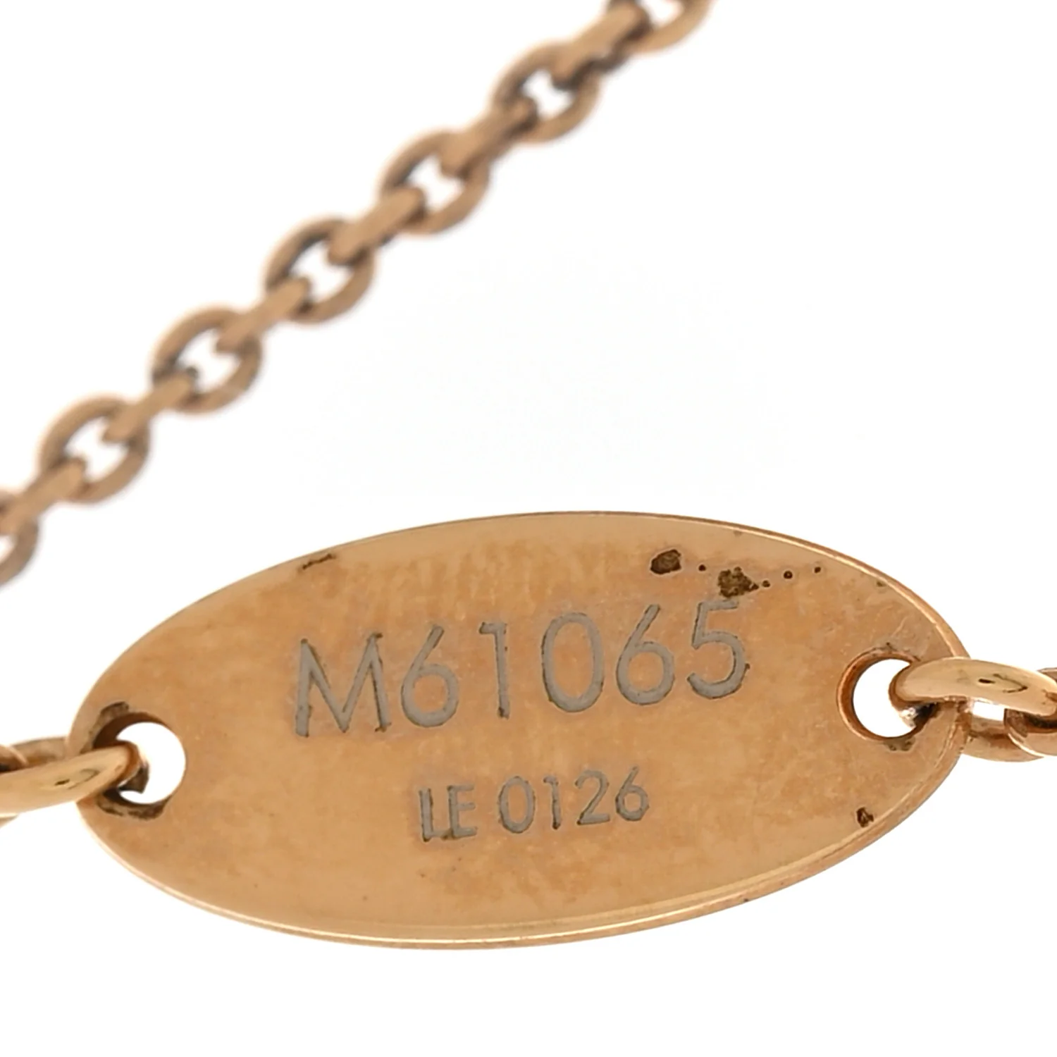 LV And Me Letter J Necklace Gold - Image 6