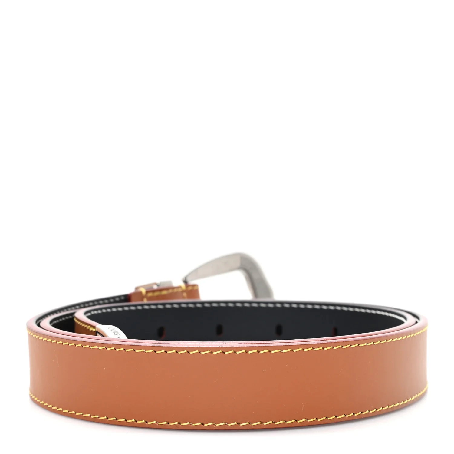 LV Dust 25mm Belt 90 36 Cognac Brown - Image 2