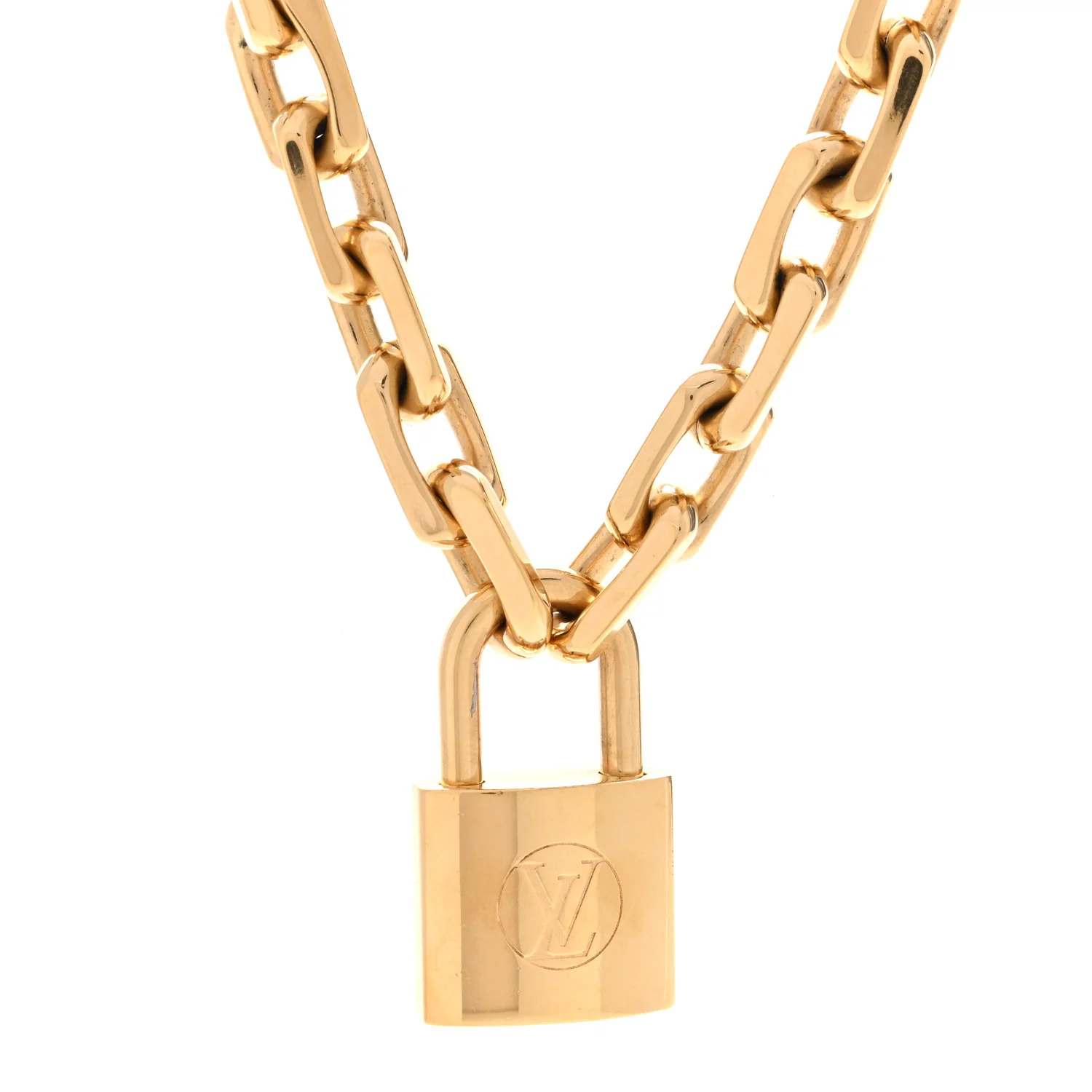LV Edge Necklace Cadenas Gold - Image 4