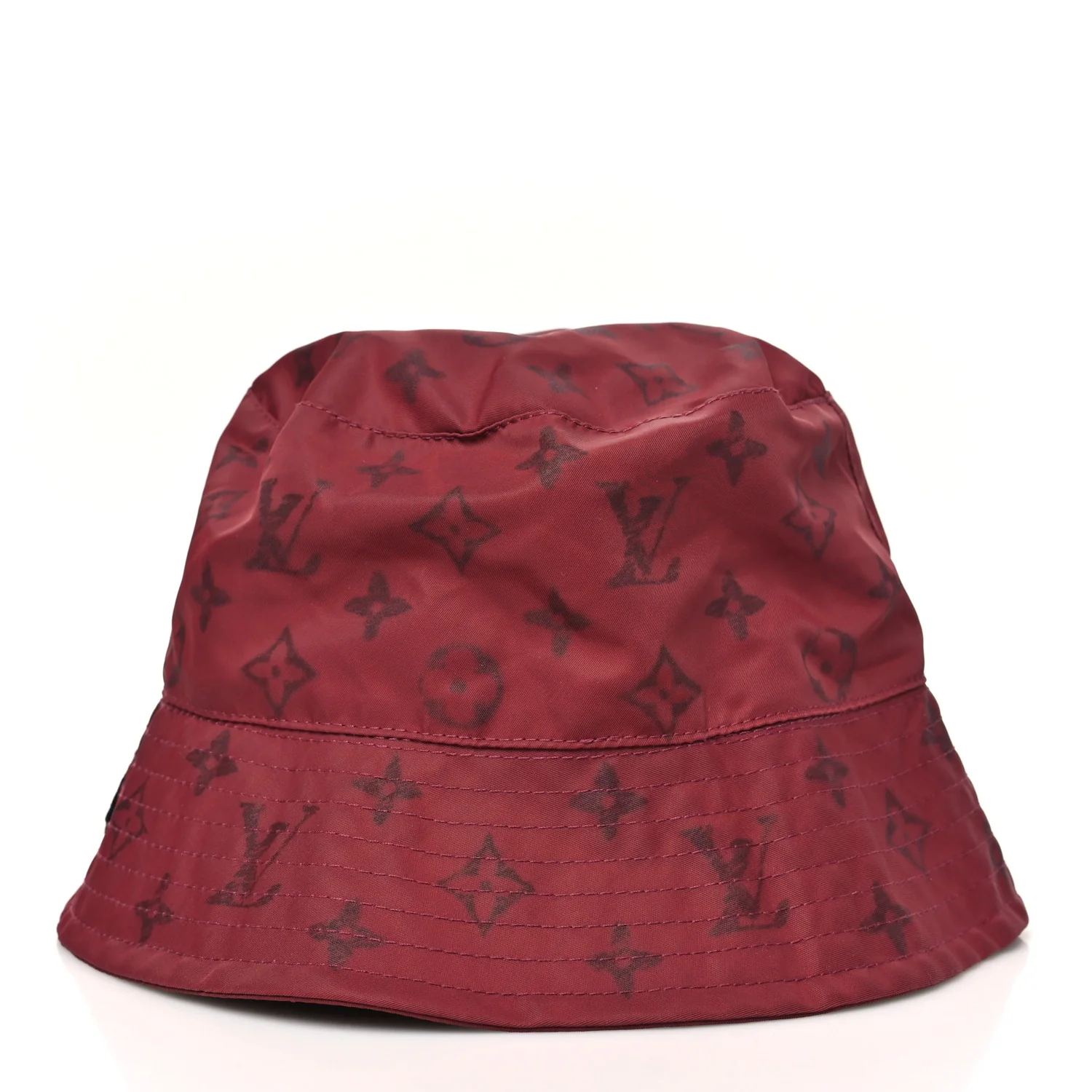 LV X Grace Coddington Polymade Monogram Pocket Bucket Hat M Raspberry - Image 6