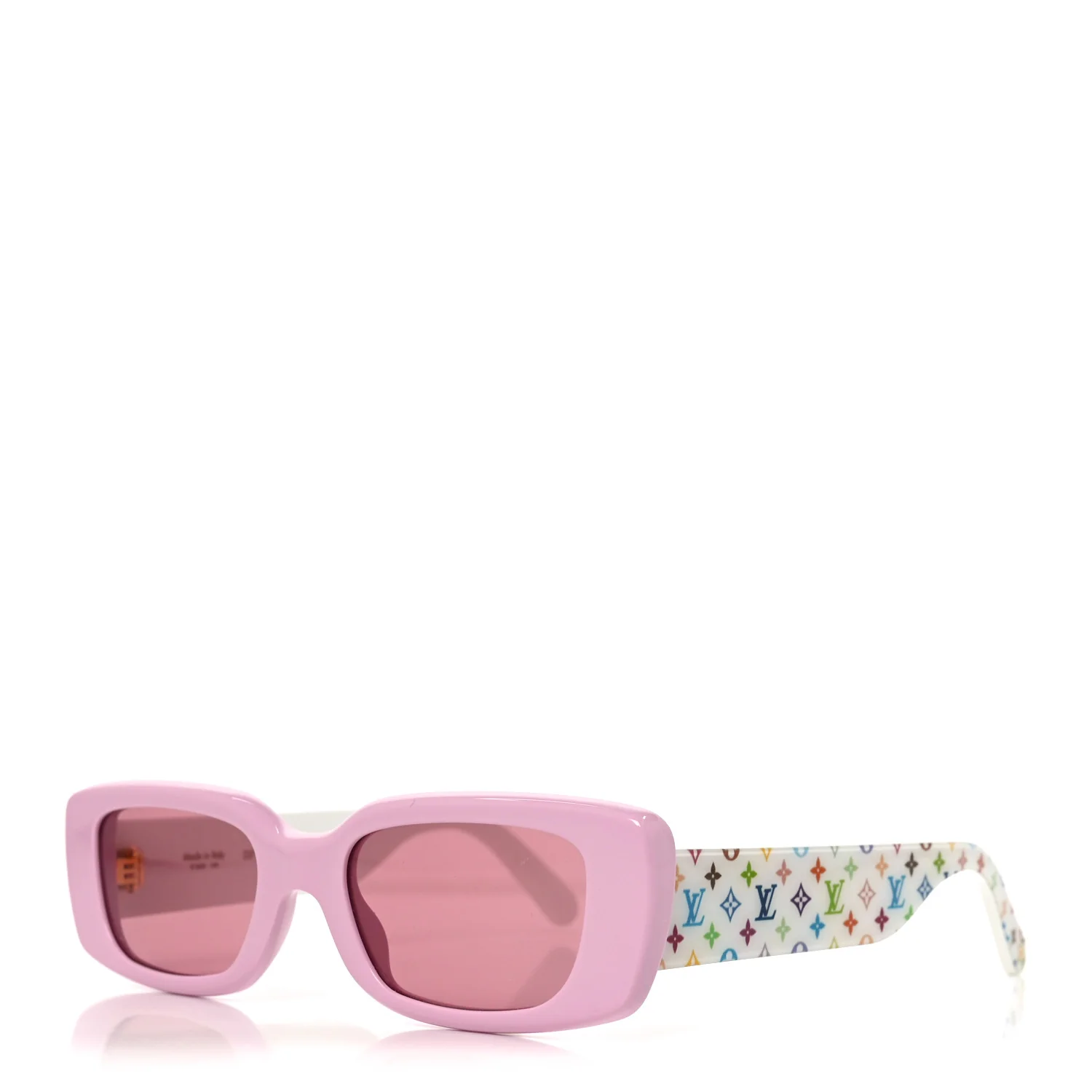 LV X TM Acetate Monogram Multicolor Cat Eye Sunglasses Z2711W Rose White