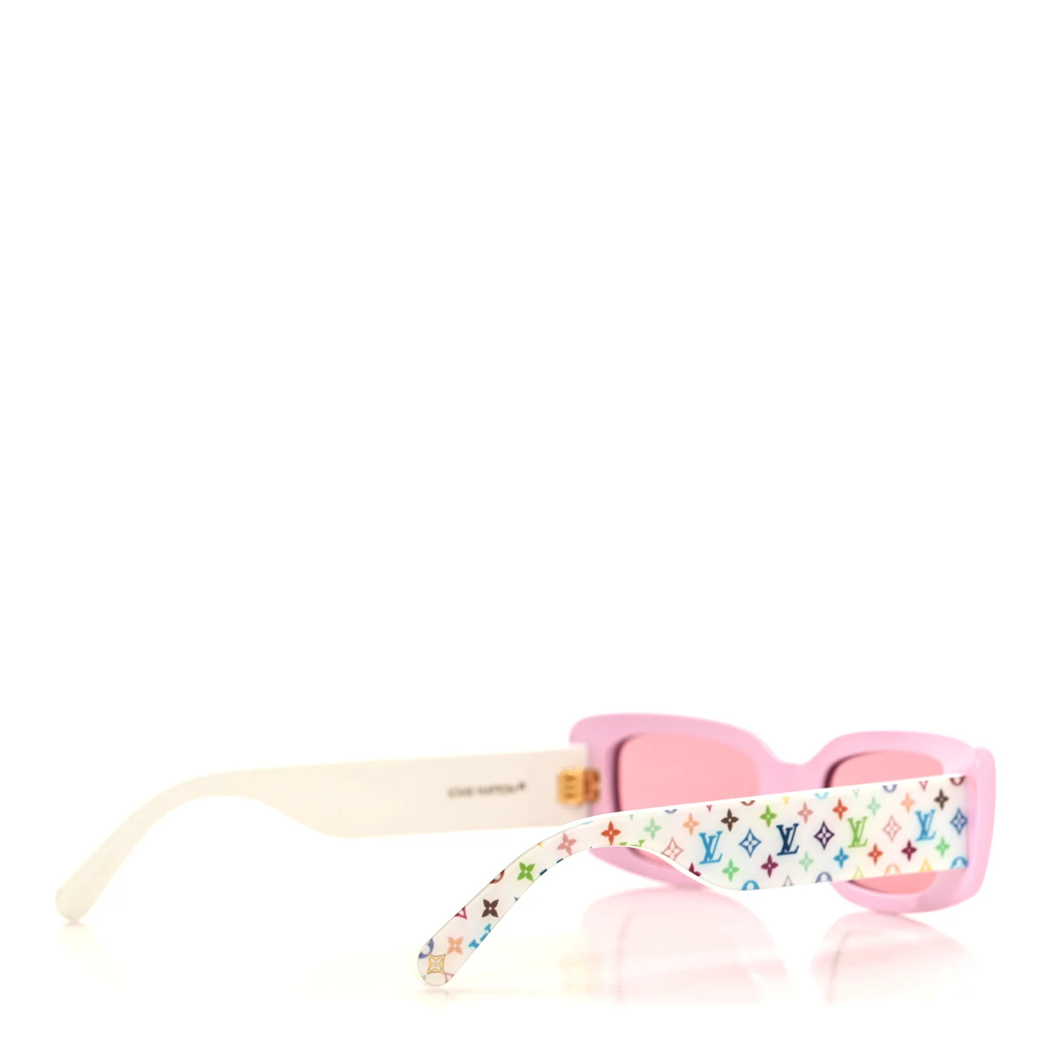 LV X TM Acetate Monogram Multicolor Sunglasses Z2711W Pink - Image 4