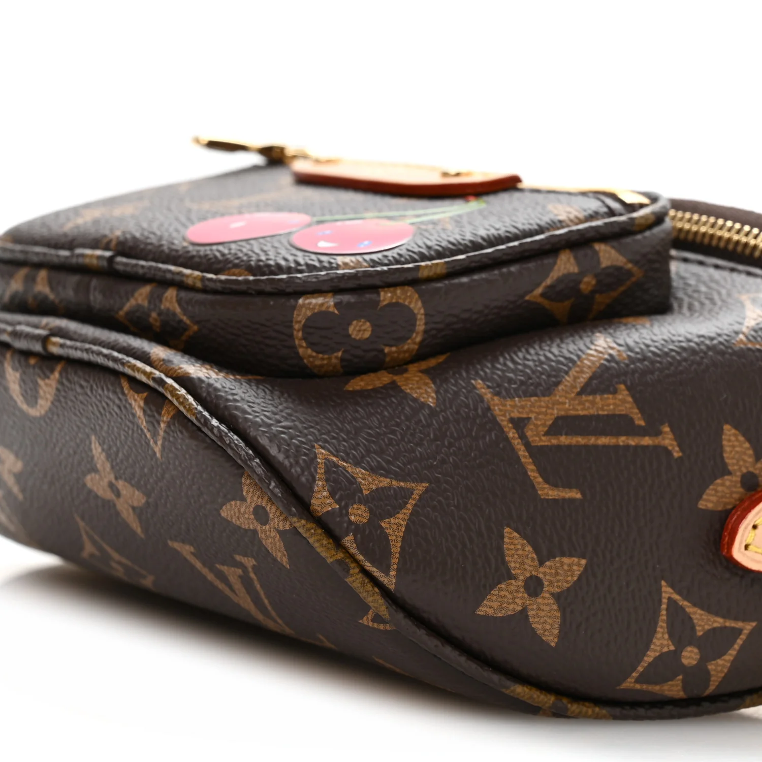 LV X TM Monogram Cerises Mini Bumbag - Image 9
