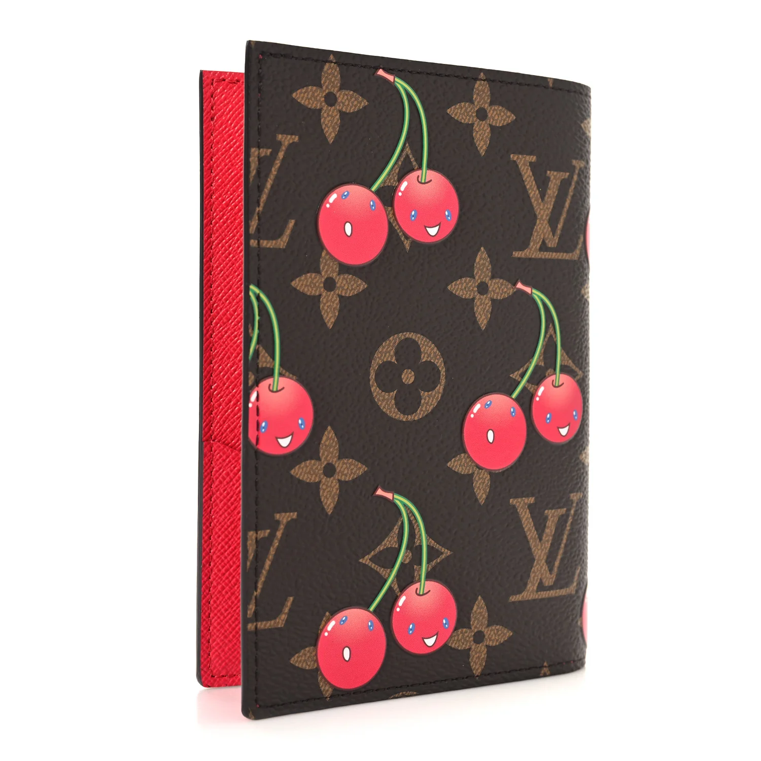 LV X TM Monogram Cerises Passport Cover - Image 3