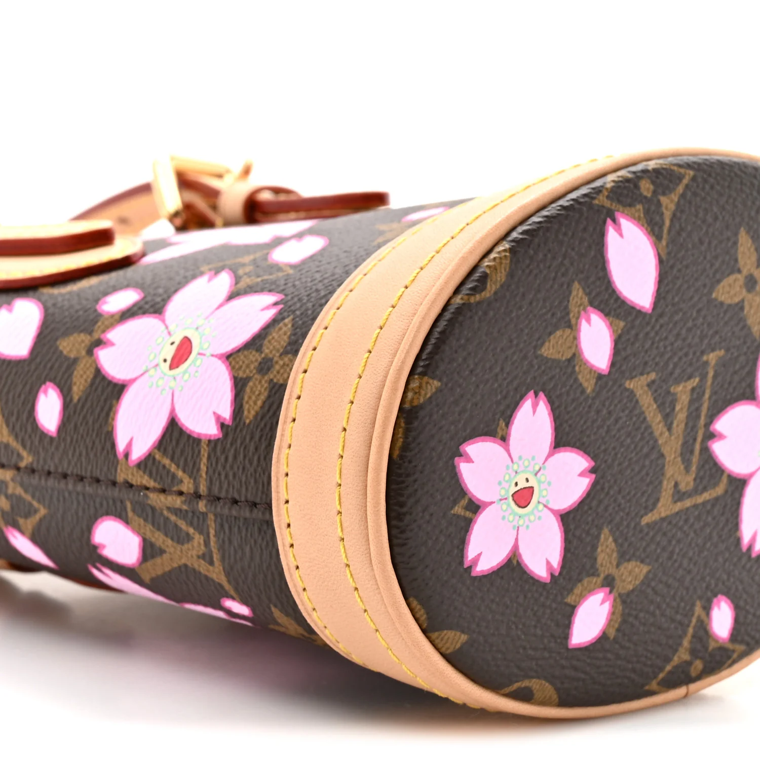 LV X TM Monogram Cherry Blossom Nano Bucket Sakura Brown - Image 10
