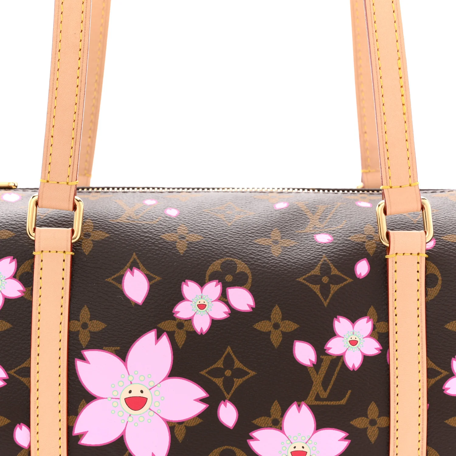 LV X TM Monogram Cherry Blossom Papillon Sakura Brown - Image 7