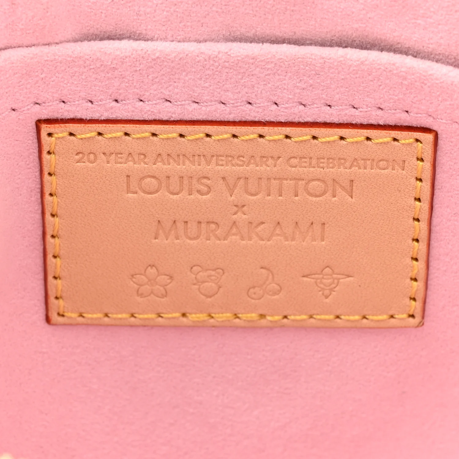 LV X TM Monogram Cherry Blossom Pochette Accessories Sakura Brown - Image 6