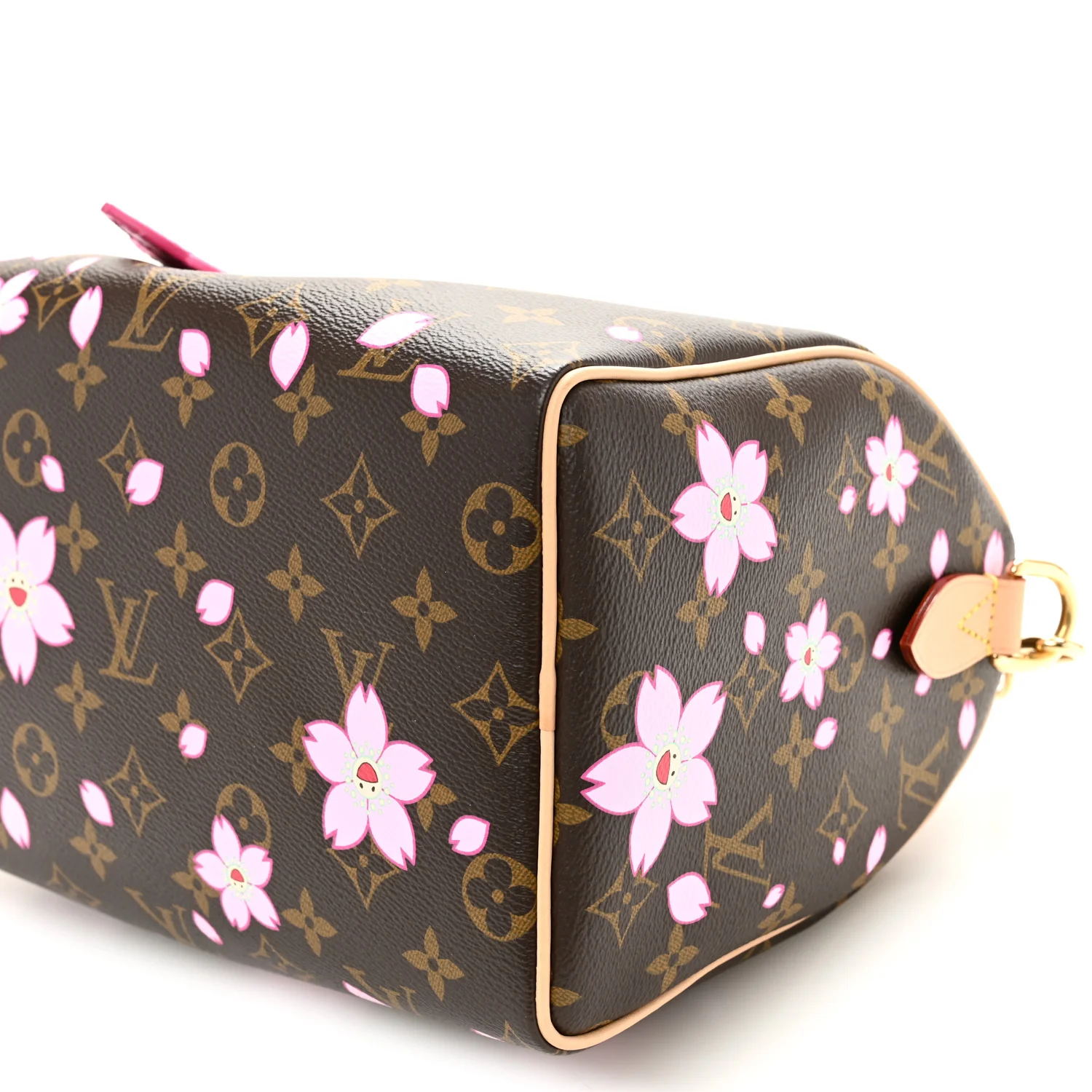 LV X TM Monogram Cherry Blossom Speedy Bandouliere 25 Sakura Brown - Image 10