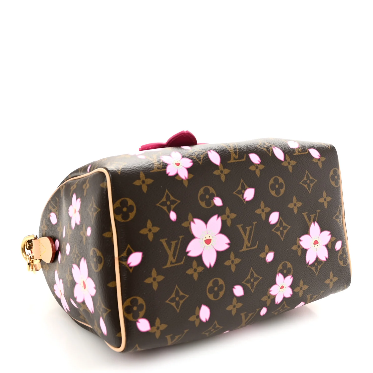 LV X TM Monogram Cherry Blossom Speedy Bandouliere 25 Sakura Brown - Image 5