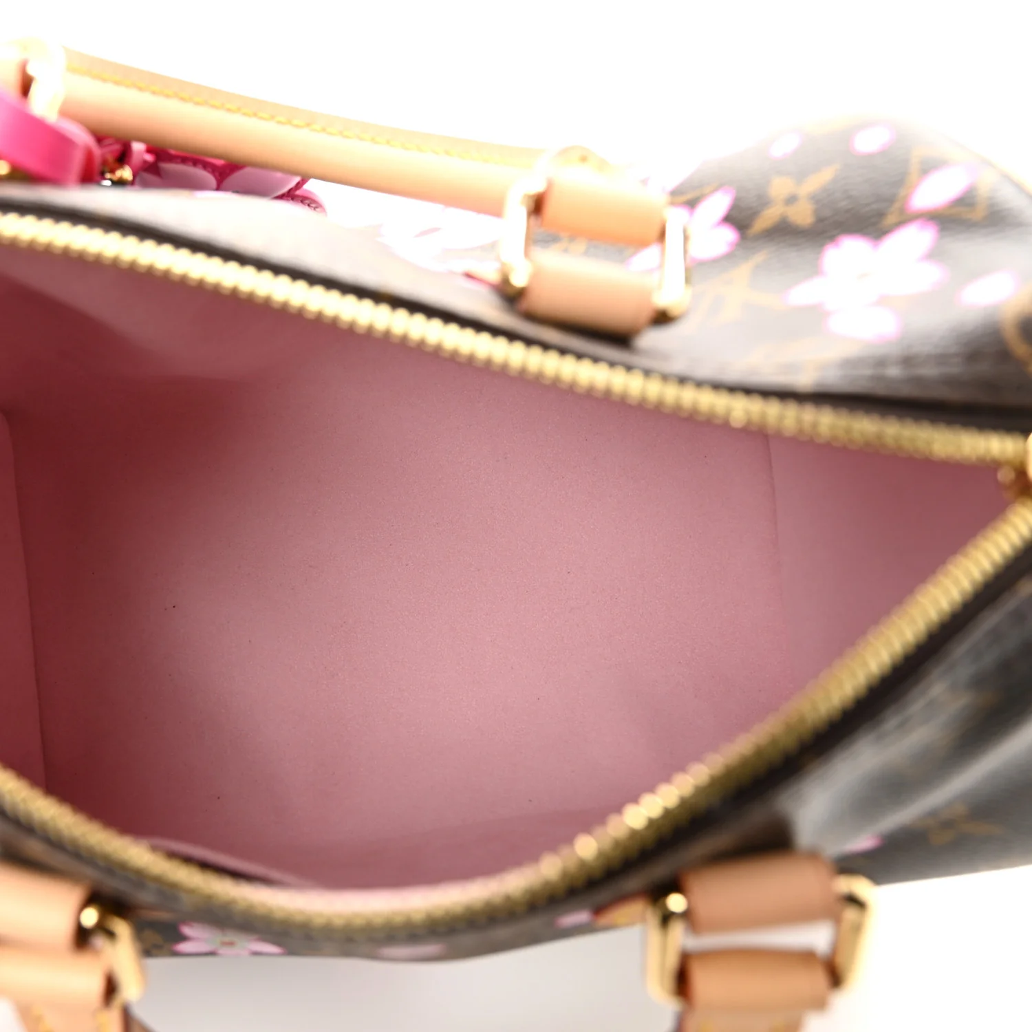 LV X TM Monogram Cherry Blossom Speedy Bandouliere 25 Sakura Brown - Image 6