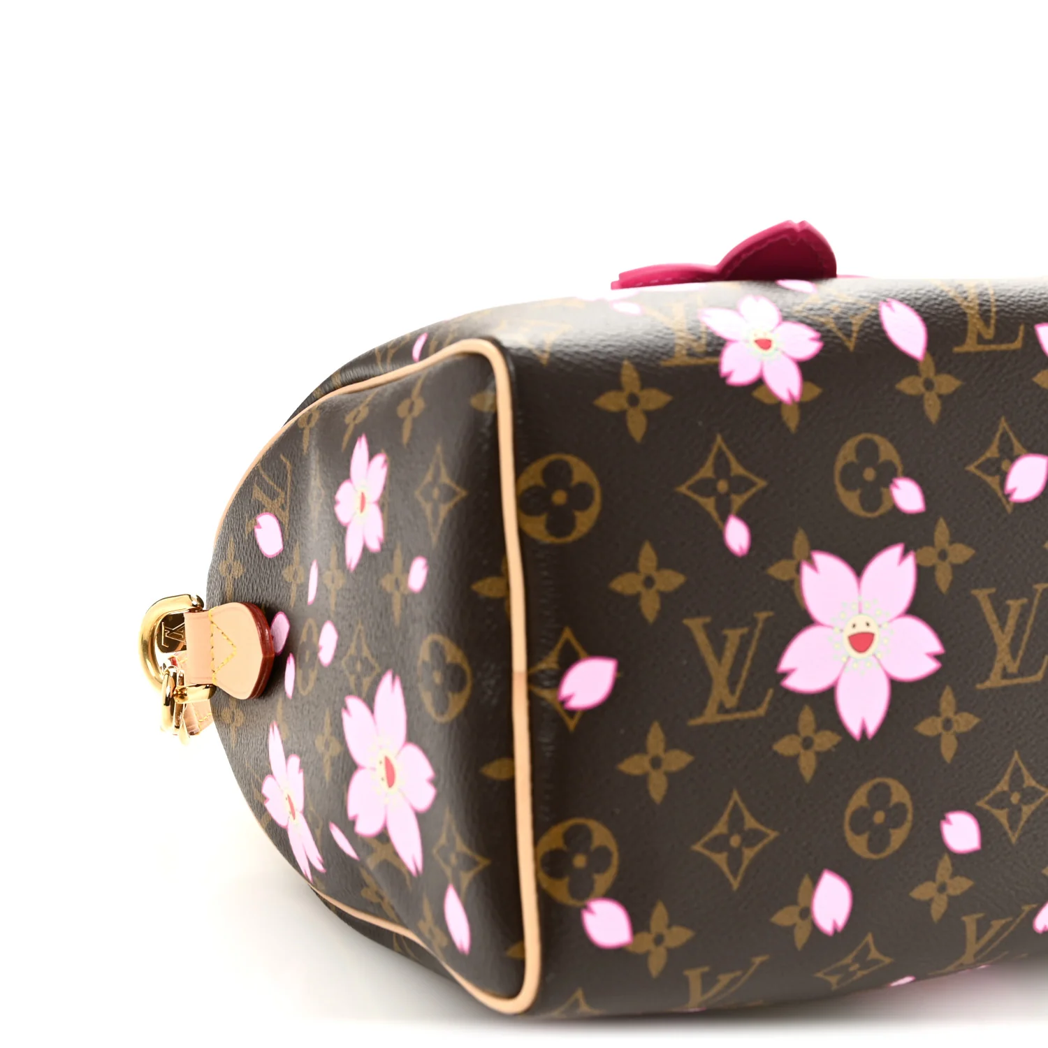 LV X TM Monogram Cherry Blossom Speedy Bandouliere 25 Sakura Brown - Image 9