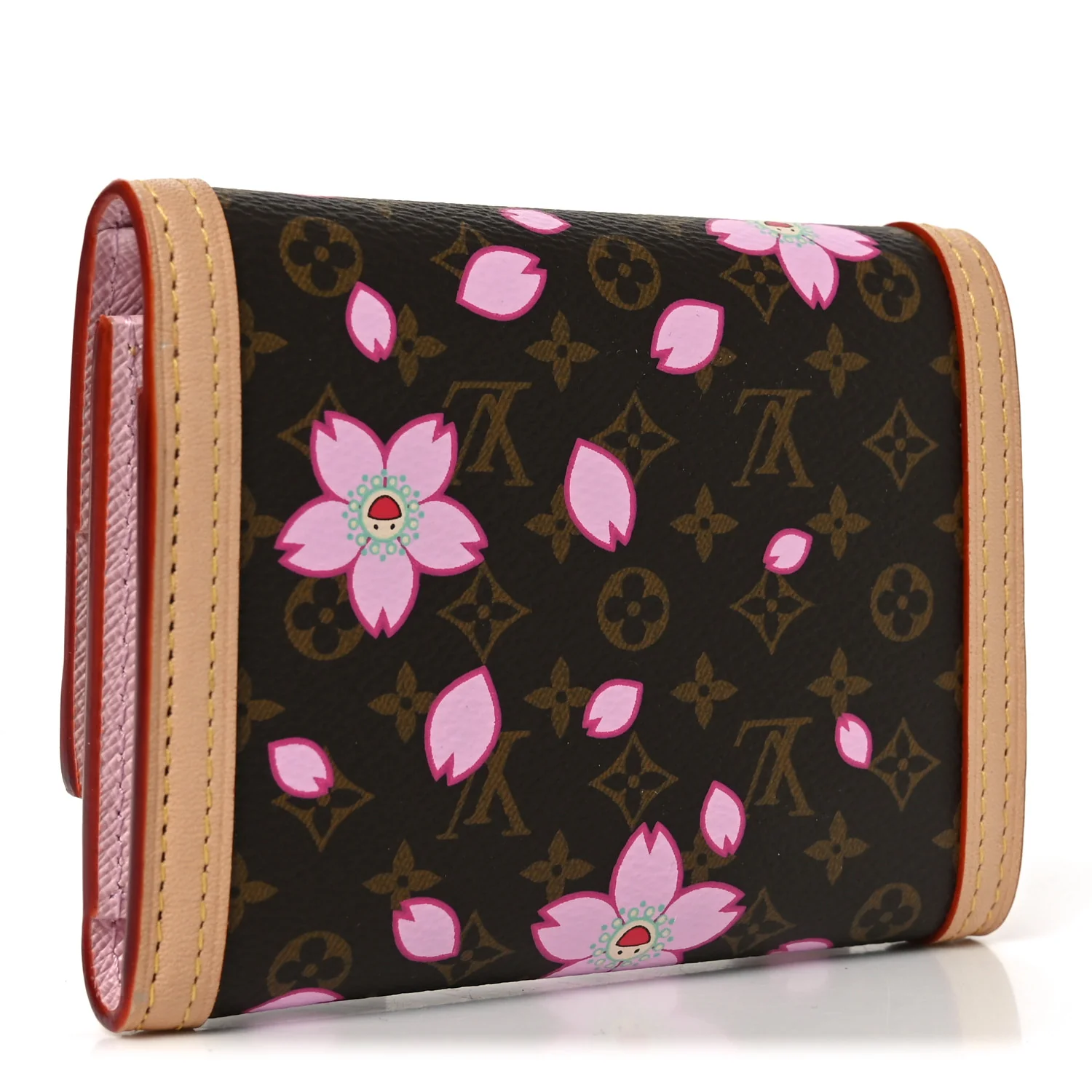 LV X TM Monogram Cherry Blossom Victorine Wallet Sakura Brown - Image 3