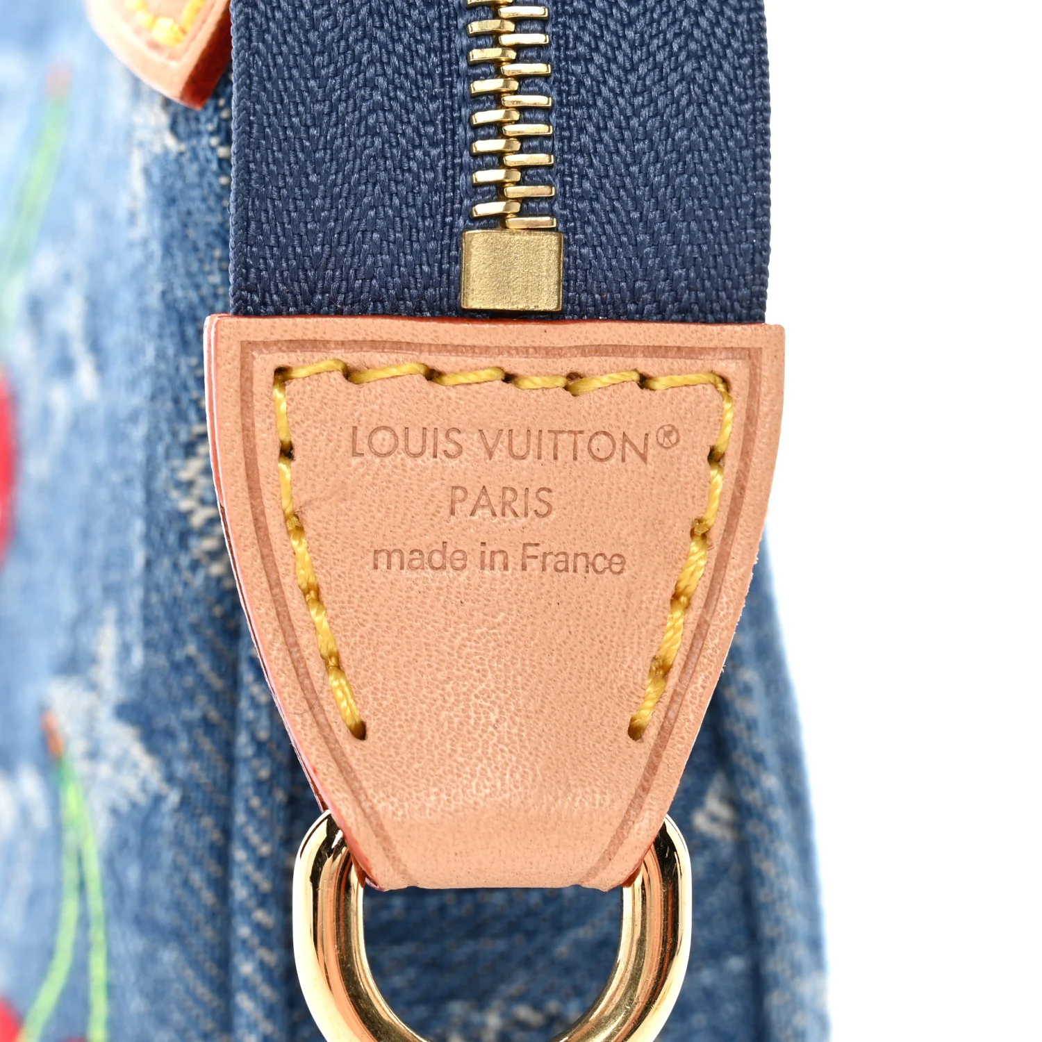 LV X TM Monogram Denim Cerises Pochette Accessories Blue - Image 7