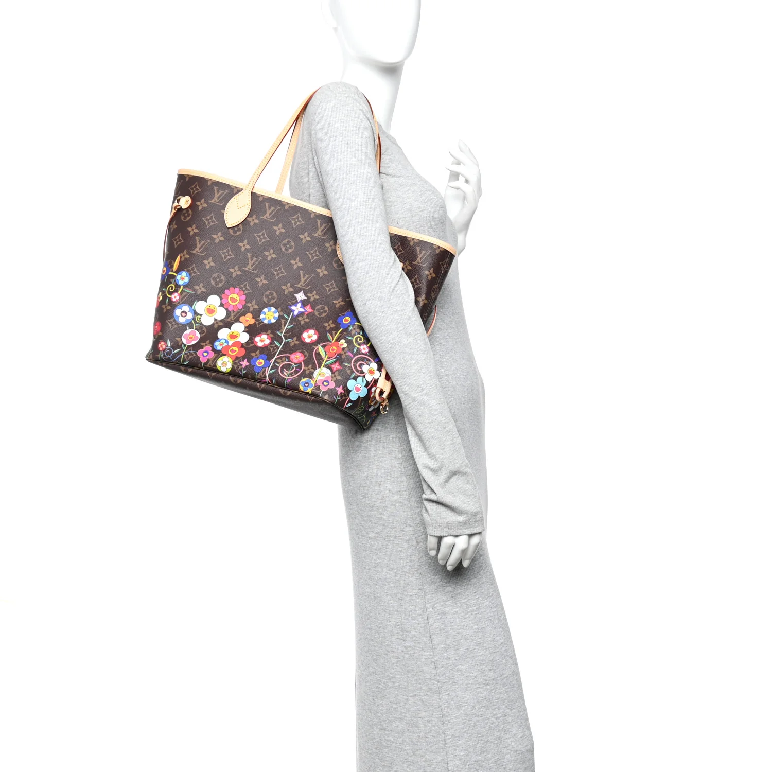 LV X TM Monogram Flowers Neverfull MM - Image 2