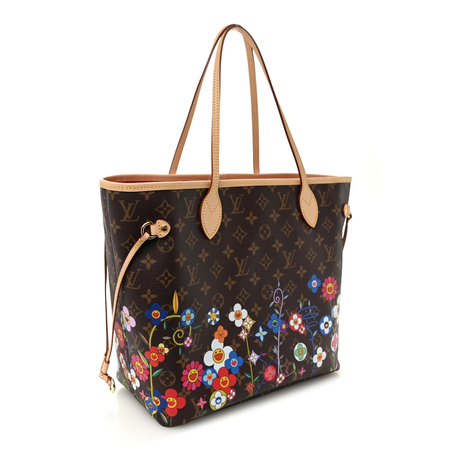 LV X TM Monogram Flowers Neverfull MM - Image 3