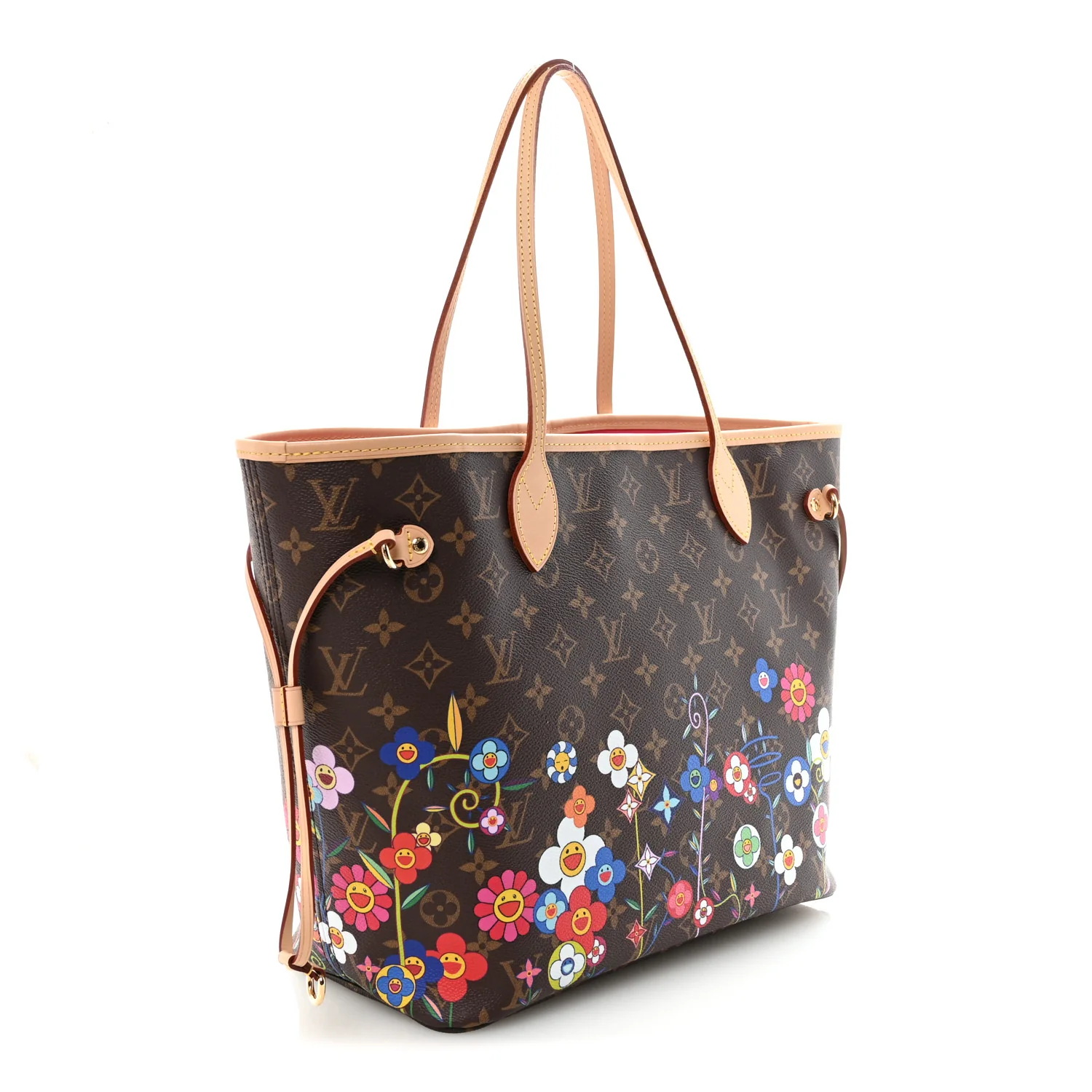 LV X TM Monogram Flowers Neverfull MM - Image 4