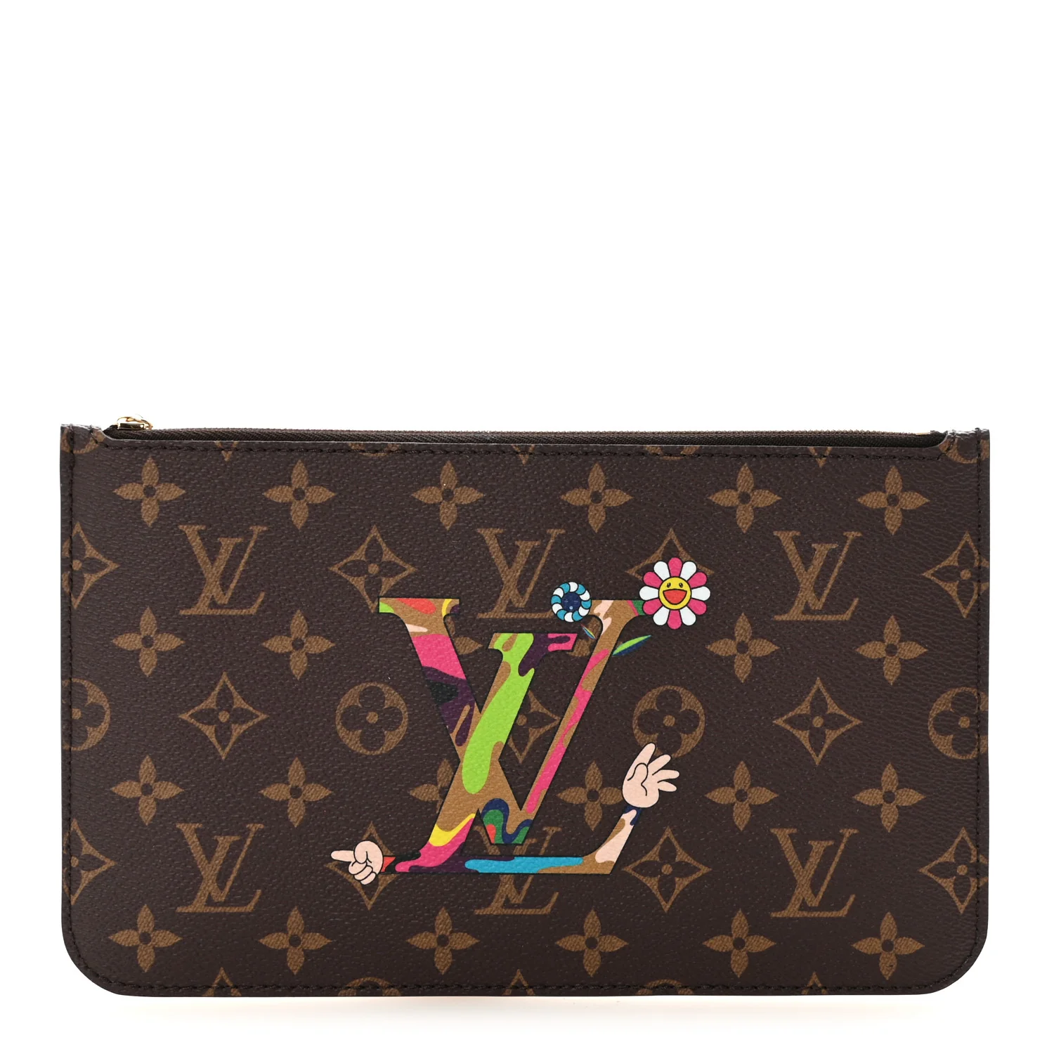 LV X TM Monogram Flowers Neverfull Pochette