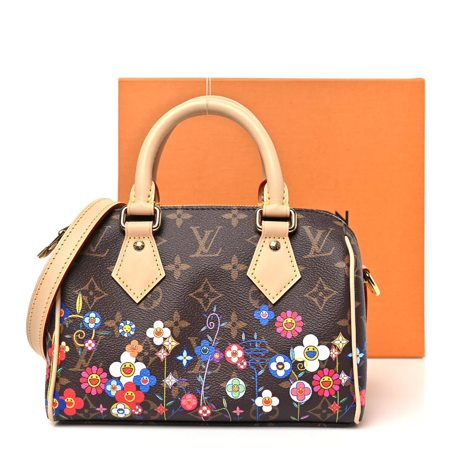 LV X TM Monogram Flowers Speedy Bandouliere 20 - Image 10