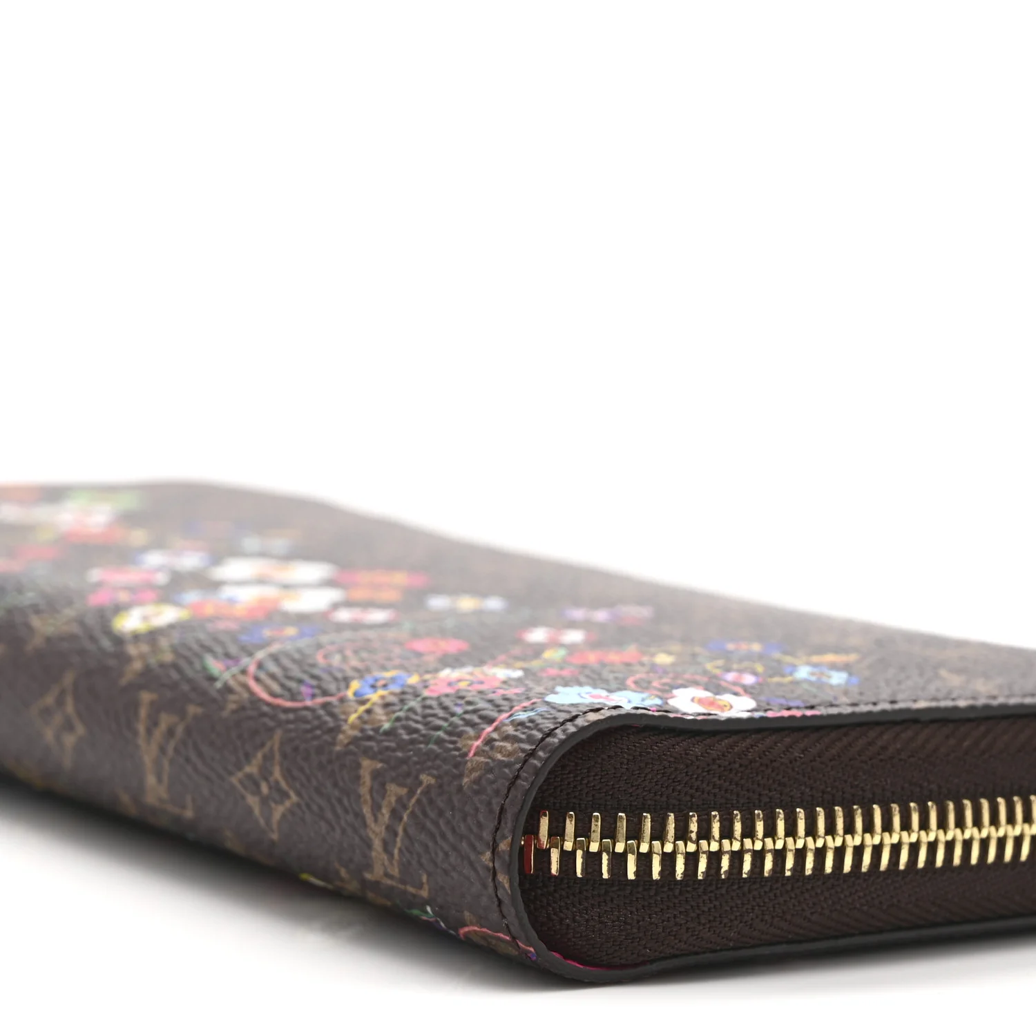 LV X TM Monogram Flowers Zippy Wallet - Image 9