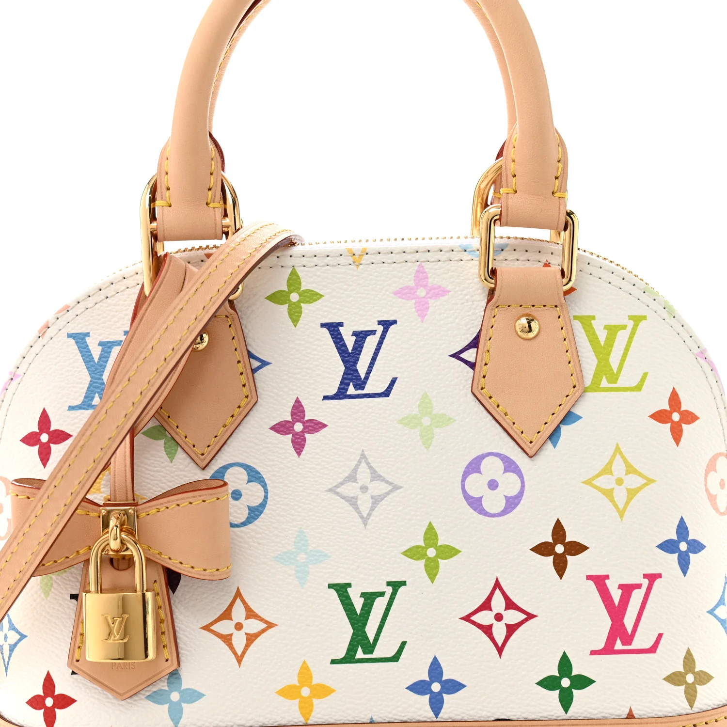 LV x TM Monogram Multicolor Alma BB White - Image 7