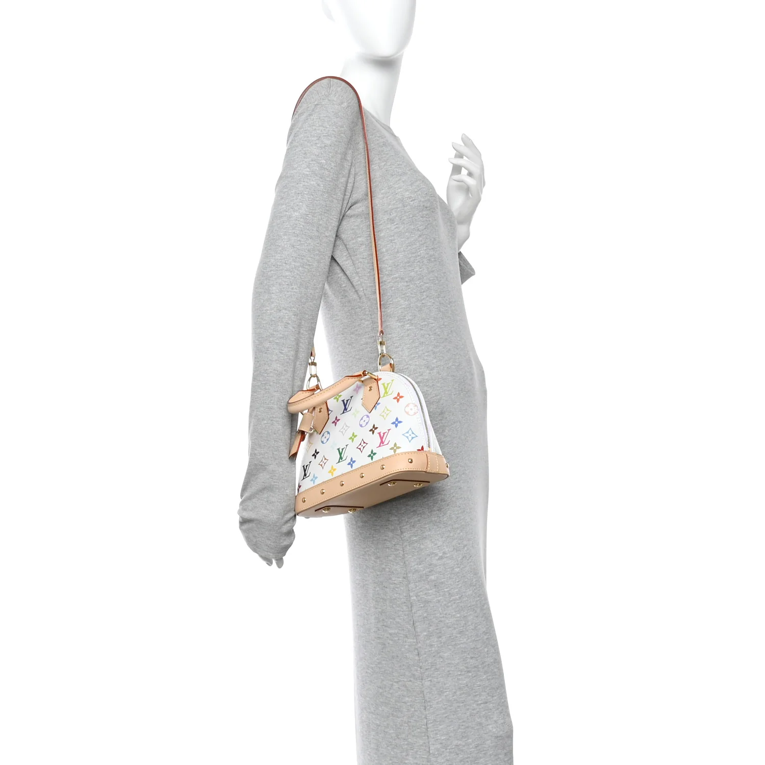 LV X TM Monogram Multicolor Alma BB White - Image 2