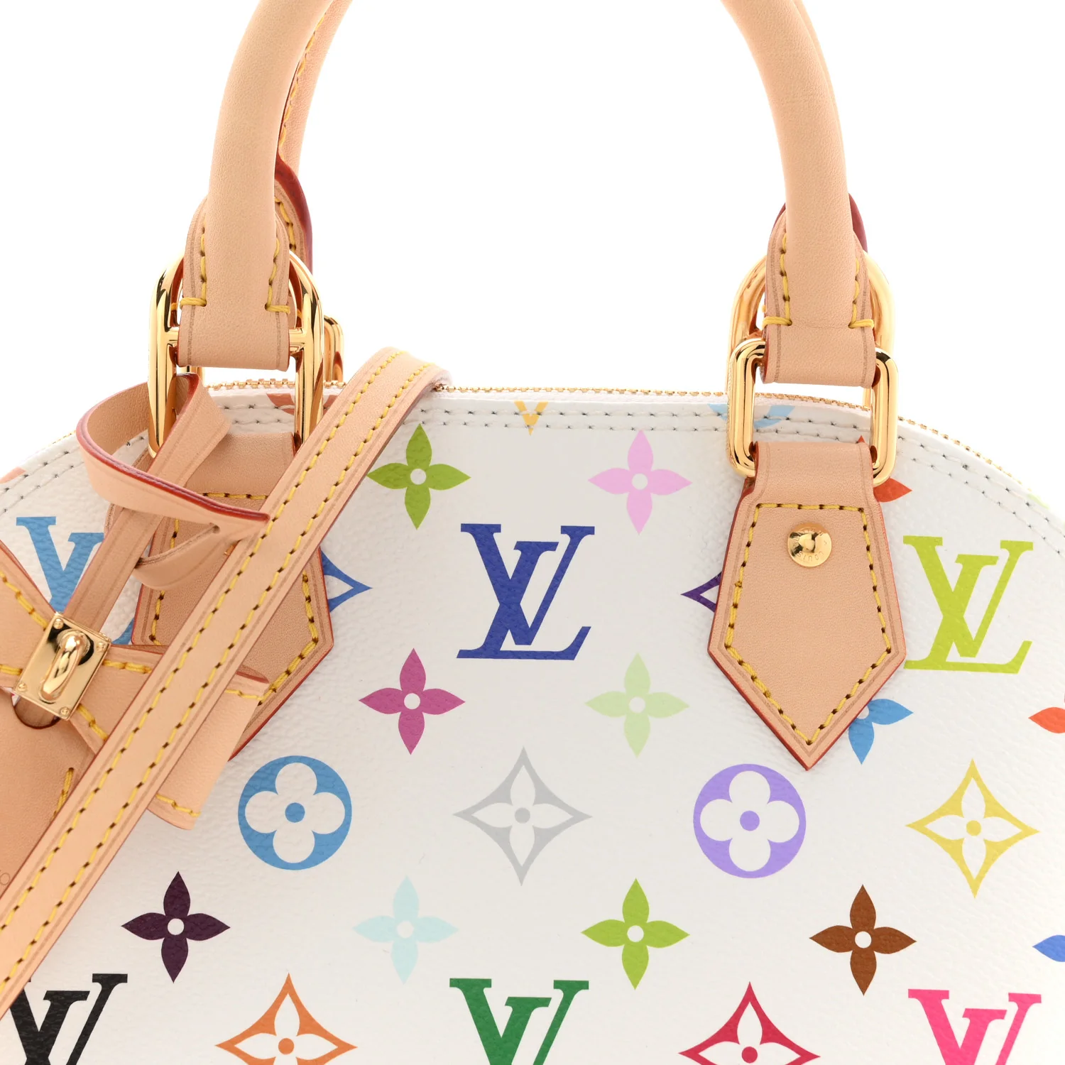 LV X TM Monogram Multicolor Alma BB White - Image 7