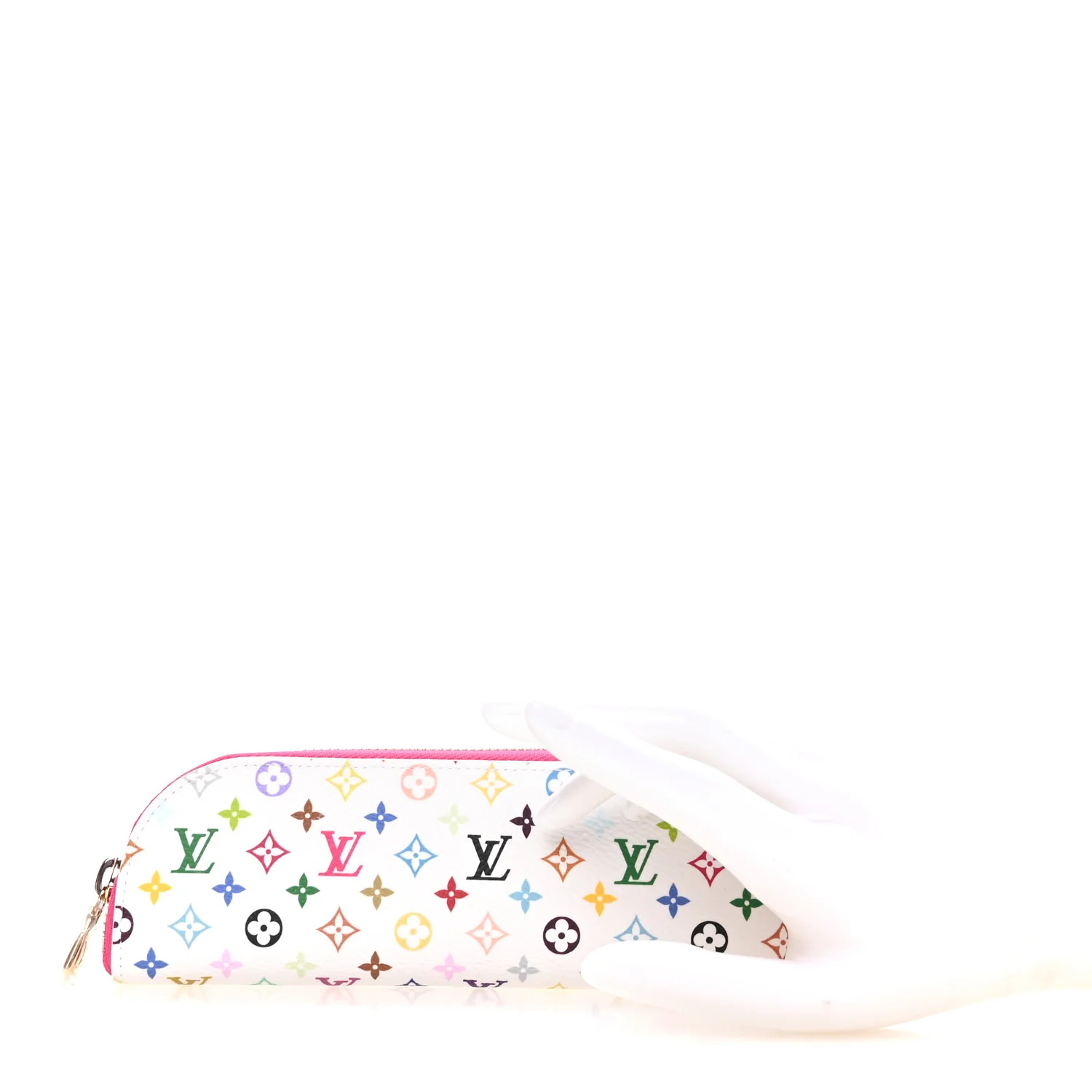 LV X TM Monogram Multicolor Charlotte Pencil Pouch Fuchsia - Image 2