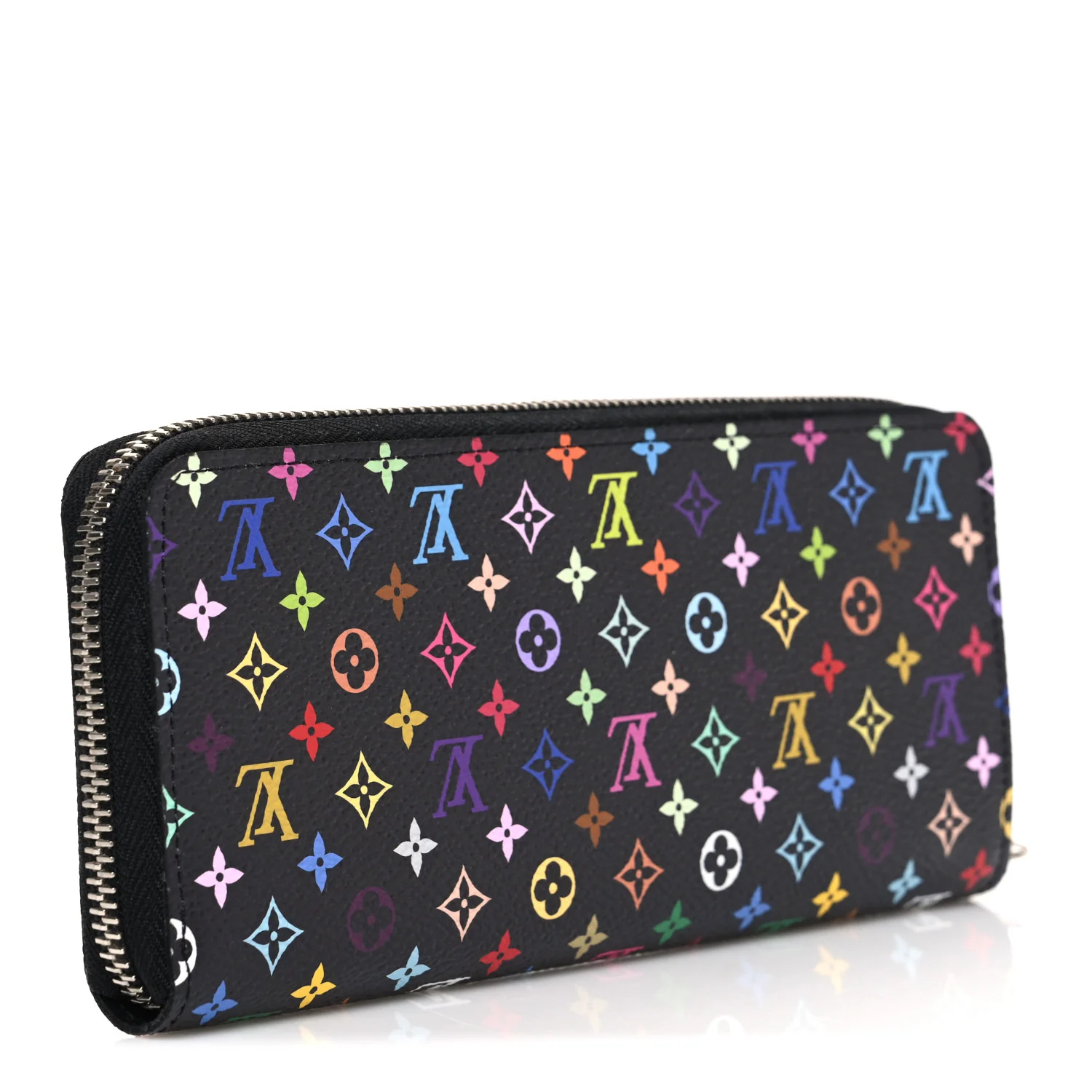 LV X TM Monogram Multicolor Clemence Wallet Black - Image 3