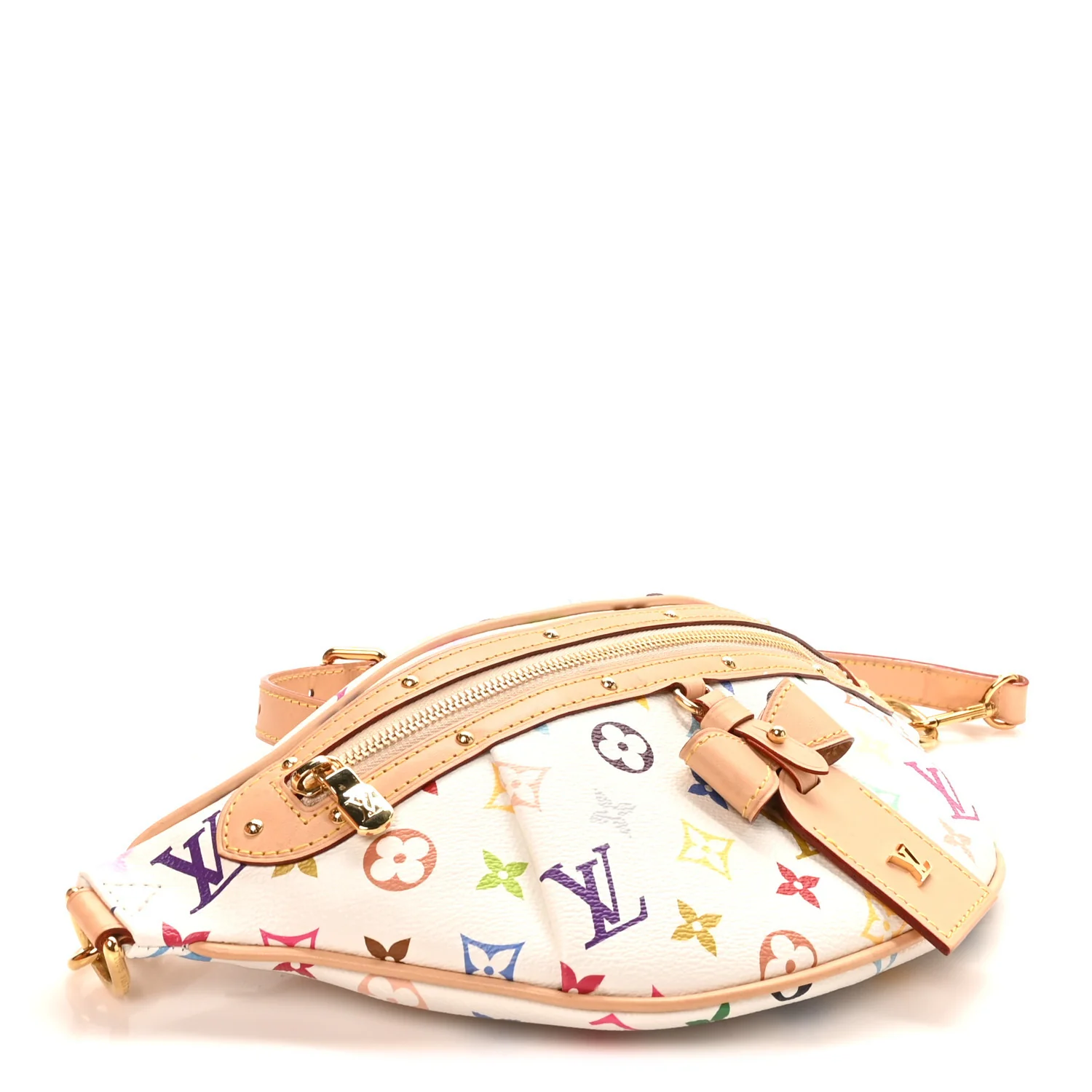 LV X TM Monogram Multicolor High Rise Bumbag White - Image 3