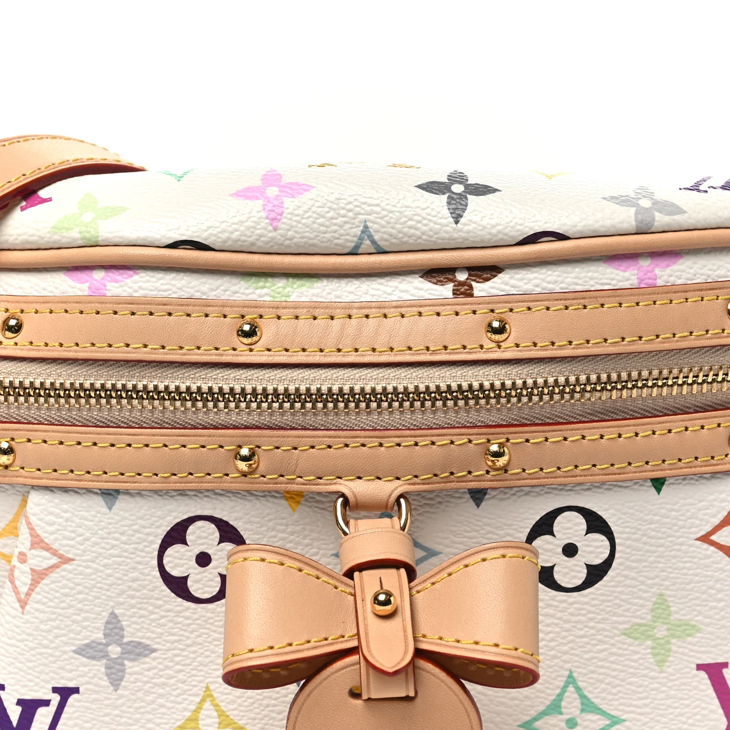 LV X TM Monogram Multicolor High Rise Bumbag White - Image 7