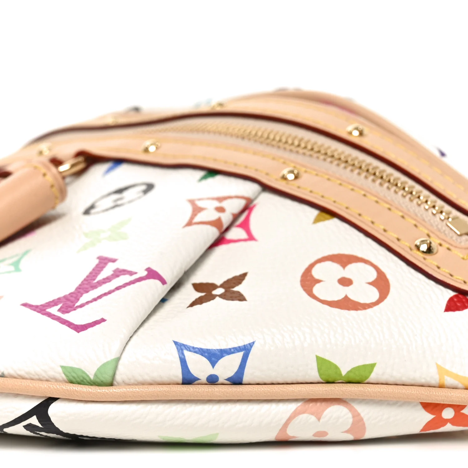 LV X TM Monogram Multicolor High Rise Bumbag White - Image 9