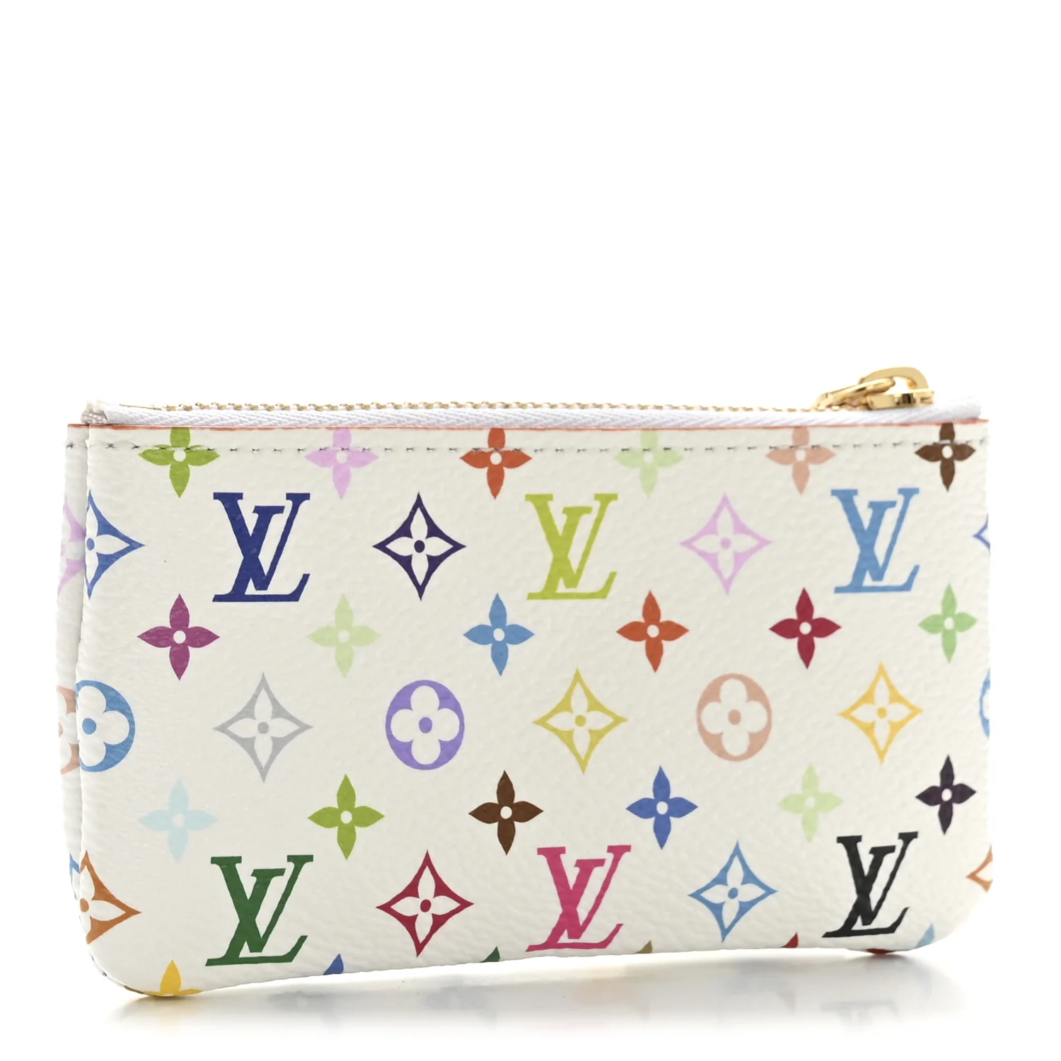 LV X TM Monogram Multicolor Key Pouch White - Image 3