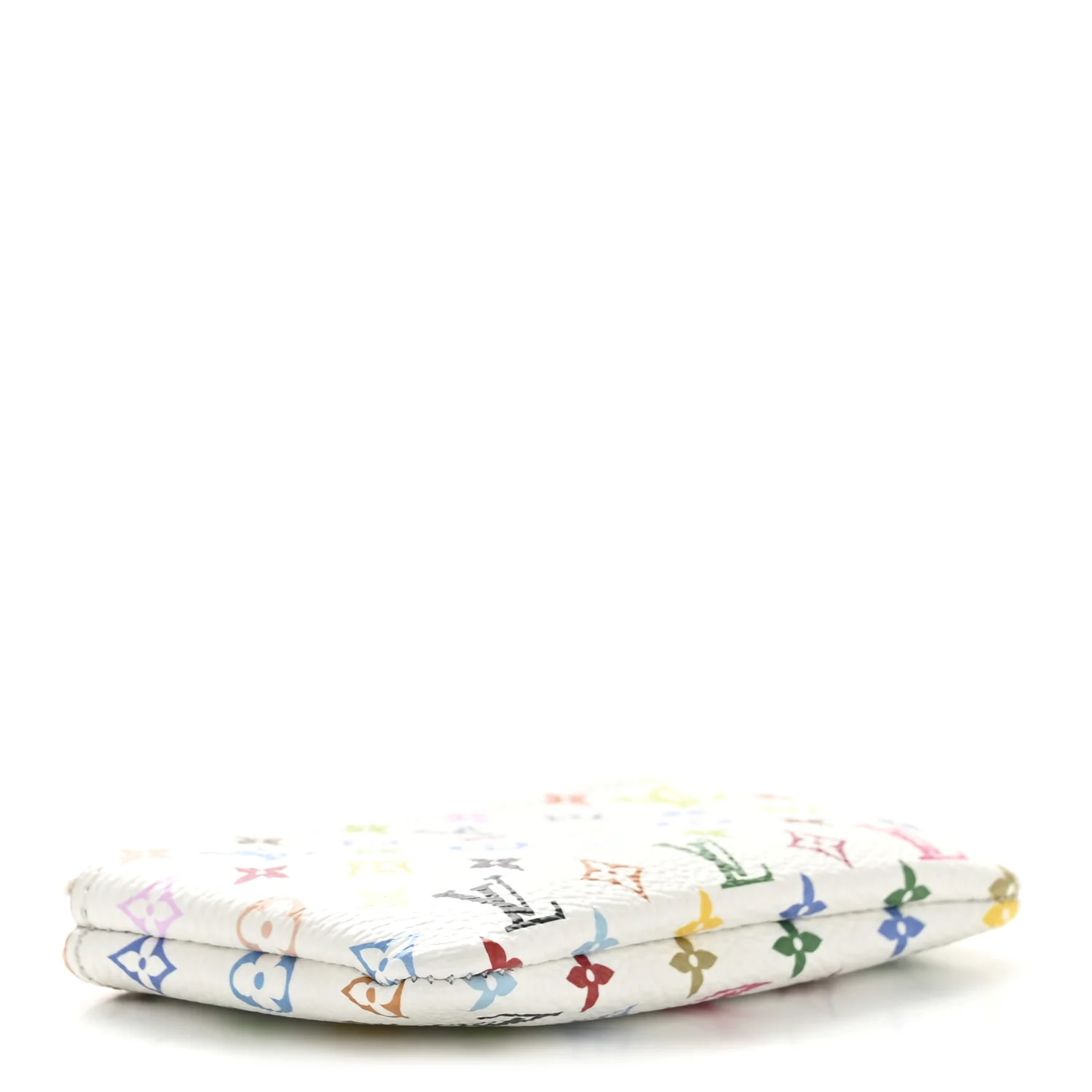 LV X TM Monogram Multicolor Key Pouch White - Image 4