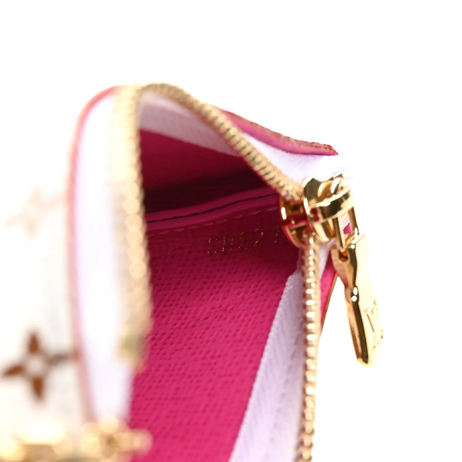 LV X TM Monogram Multicolor Key Pouch White - Image 7