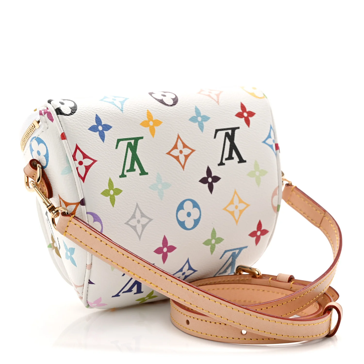 LV X TM Monogram Multicolor Mini Bumbag White - Image 3
