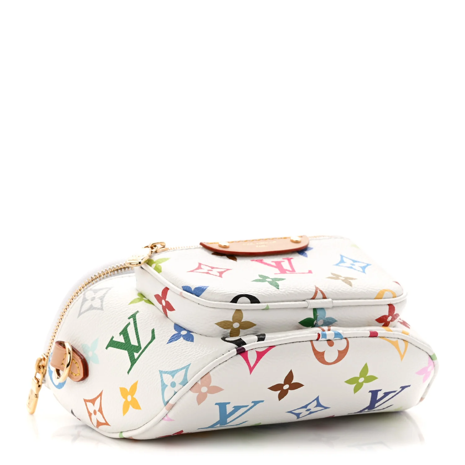 LV X TM Monogram Multicolor Mini Bumbag White - Image 4