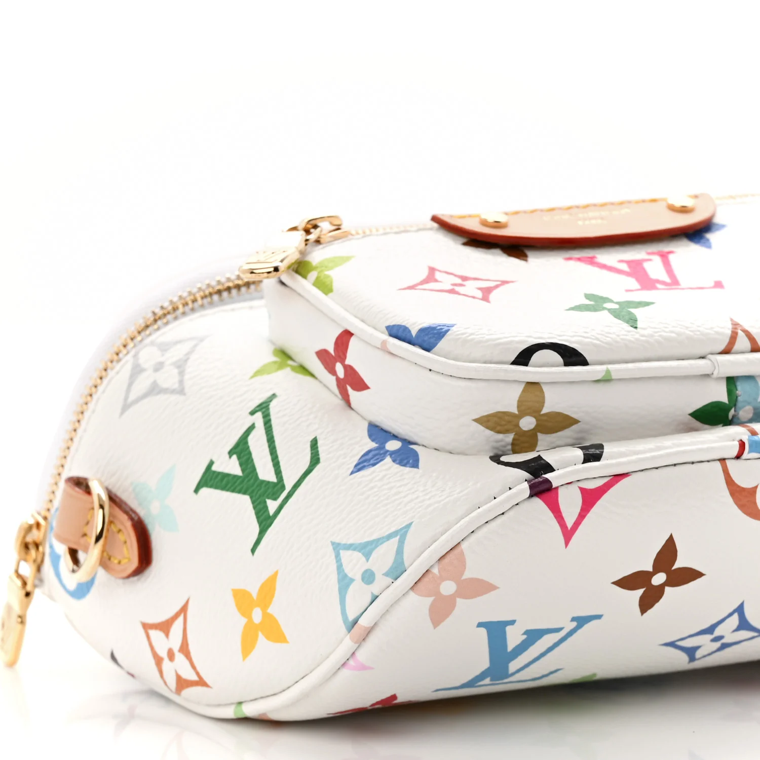 LV X TM Monogram Multicolor Mini Bumbag White - Image 9
