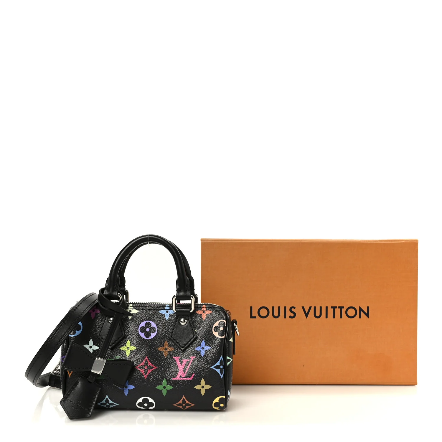 LV X TM Monogram Multicolor Nano Speedy Black - Image 10
